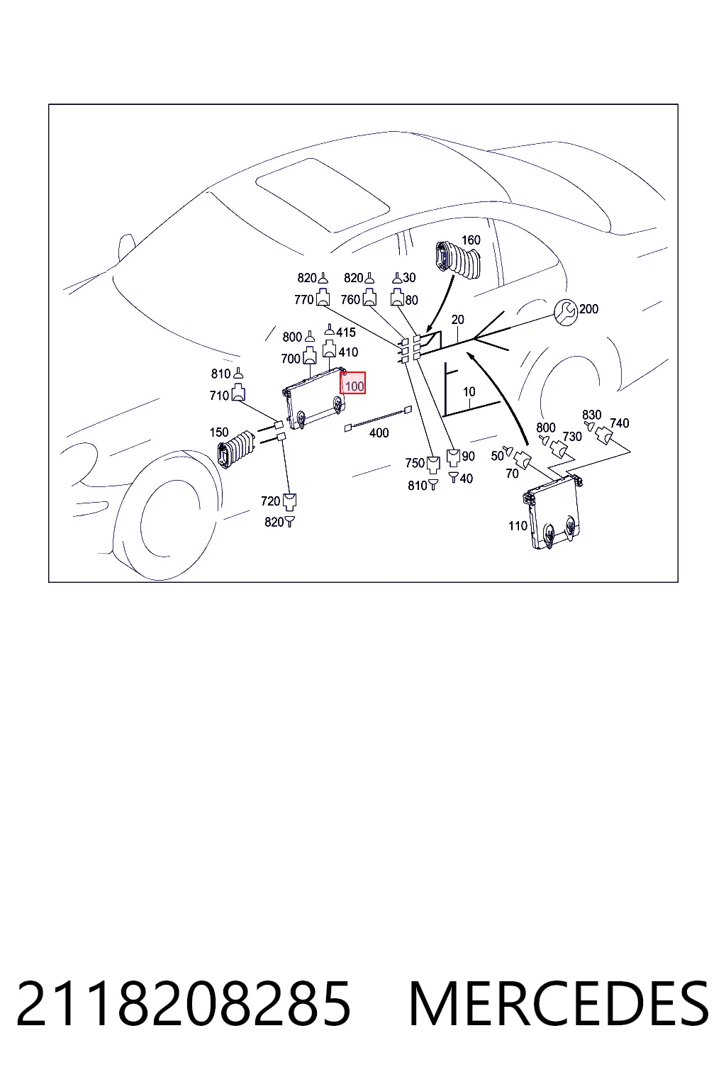 Blok komfortu Mercedes E kombi (S211) (2003 - 2009) cena, od 46,19 USD