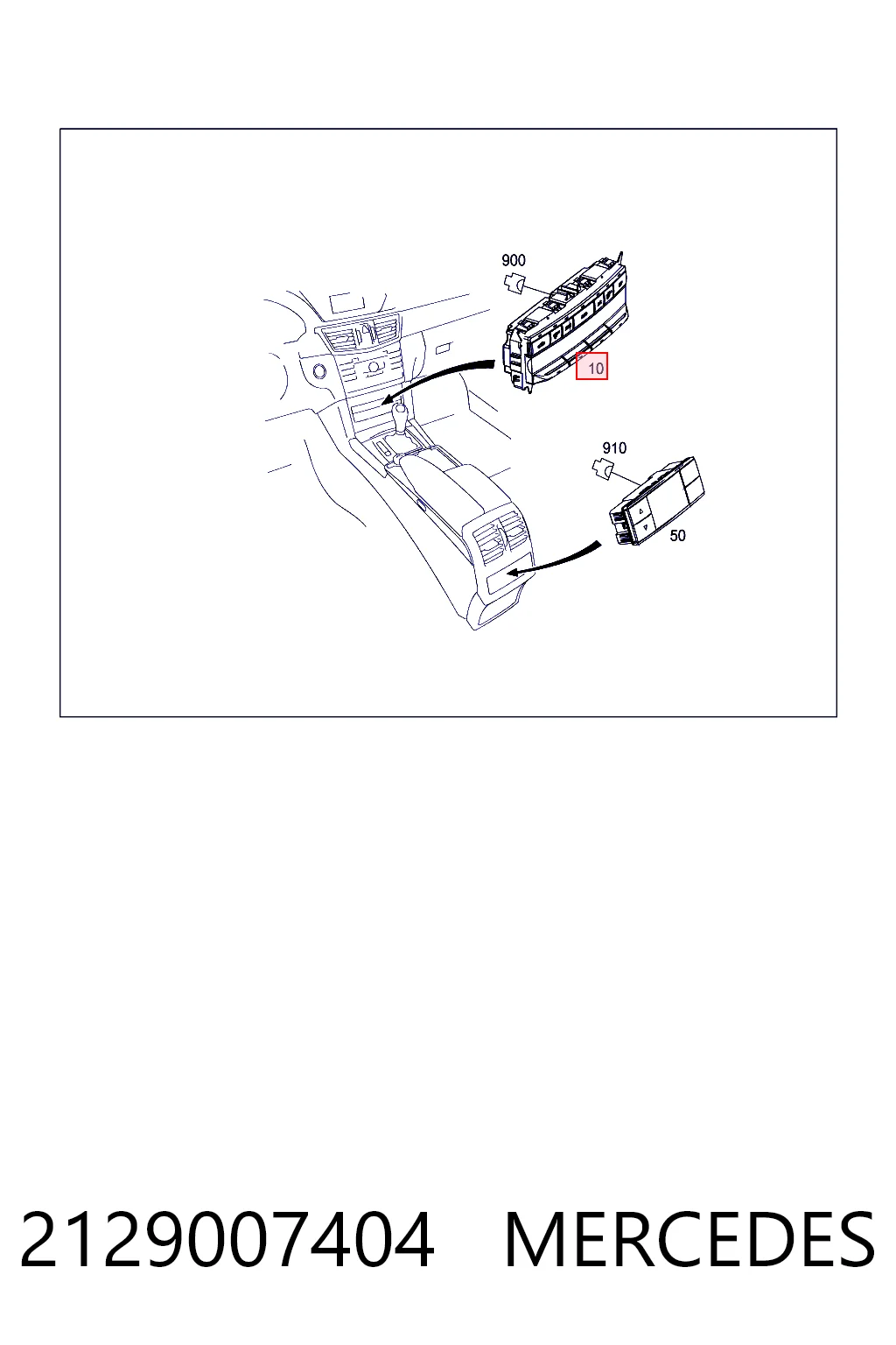 Sterownik trybów ogrzewania/klimatyzacji Mercedes E sedana (W212) (2009 - 2016) cena, od 96,06 USD