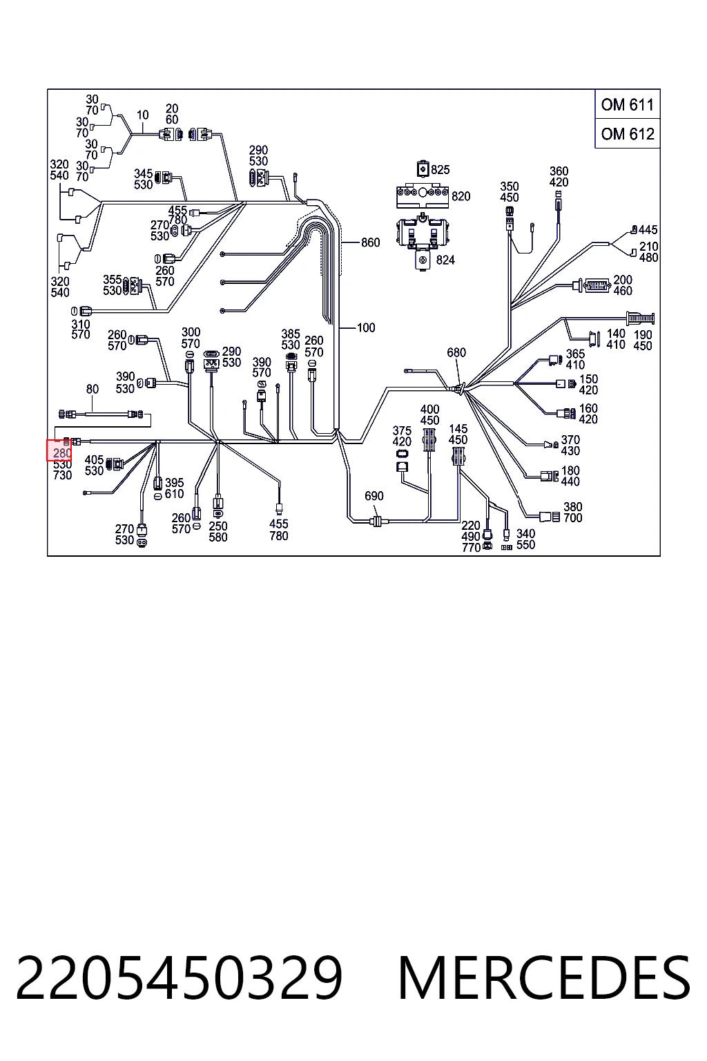 2205450329 Mercedes 