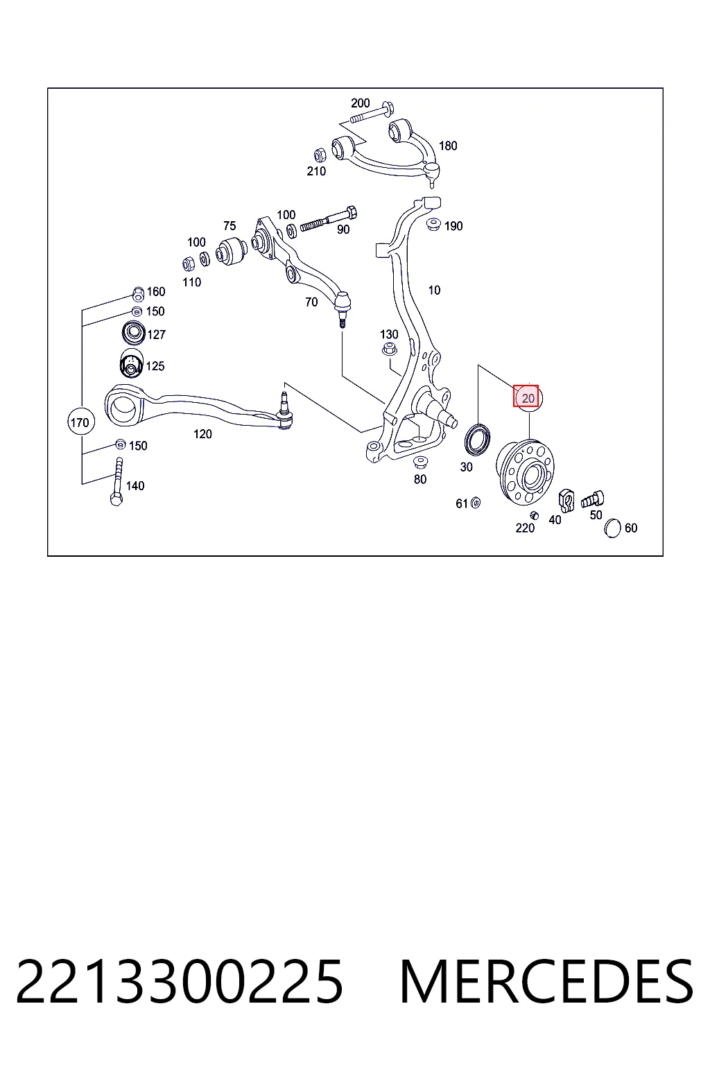 Piasta przednia Mercedes S coupe (C216) (2006 - 2013) cena, od 62,05 USD
