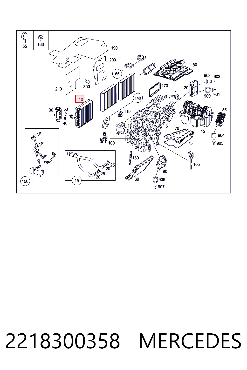 Parownik klimatyzacji do Mercedes S  W221