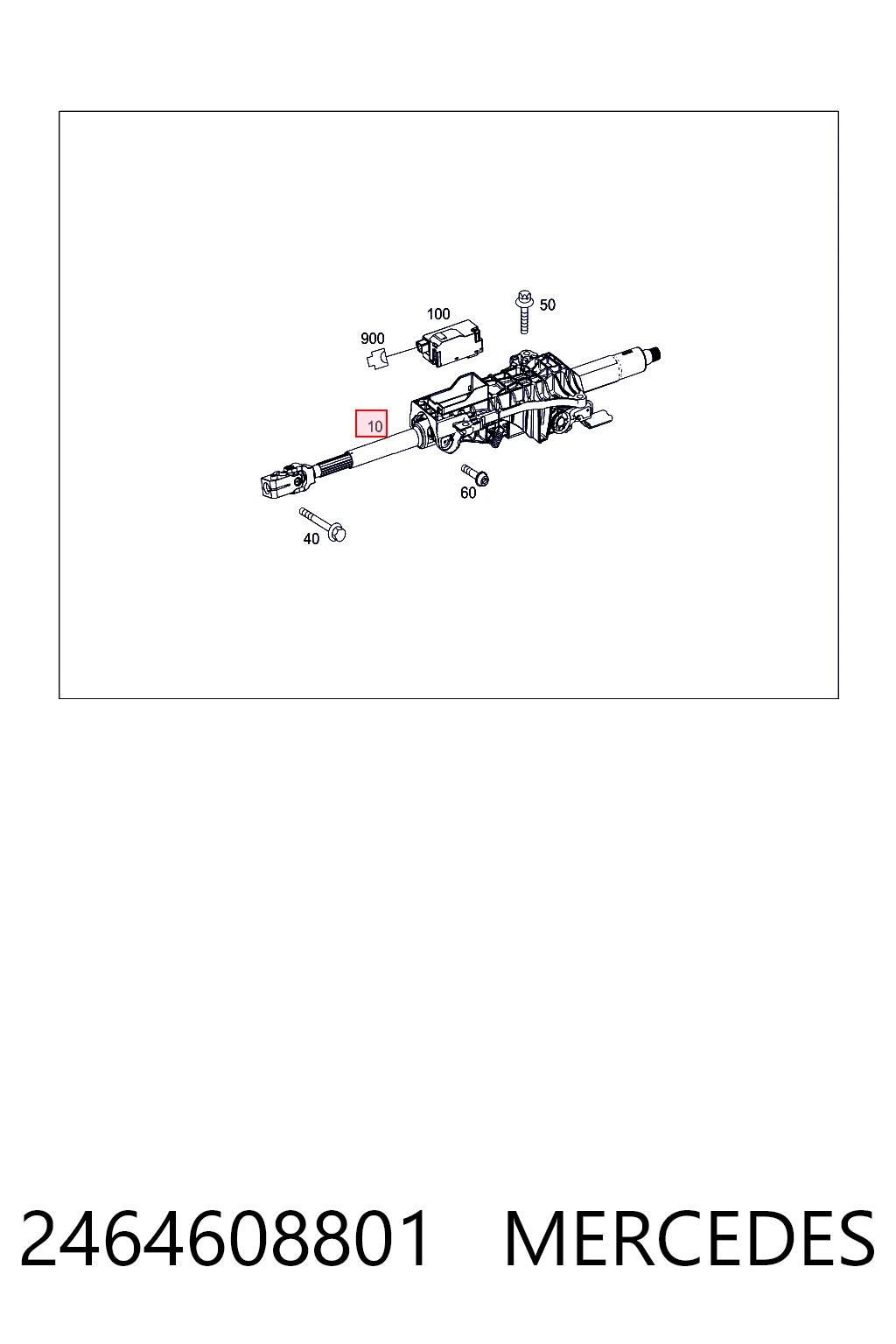 Kolumna (wał) kierownicza (kierownicy) Mercedes CLA kombi (X117) (2015 - 2019) cena, od 113,22 USD
