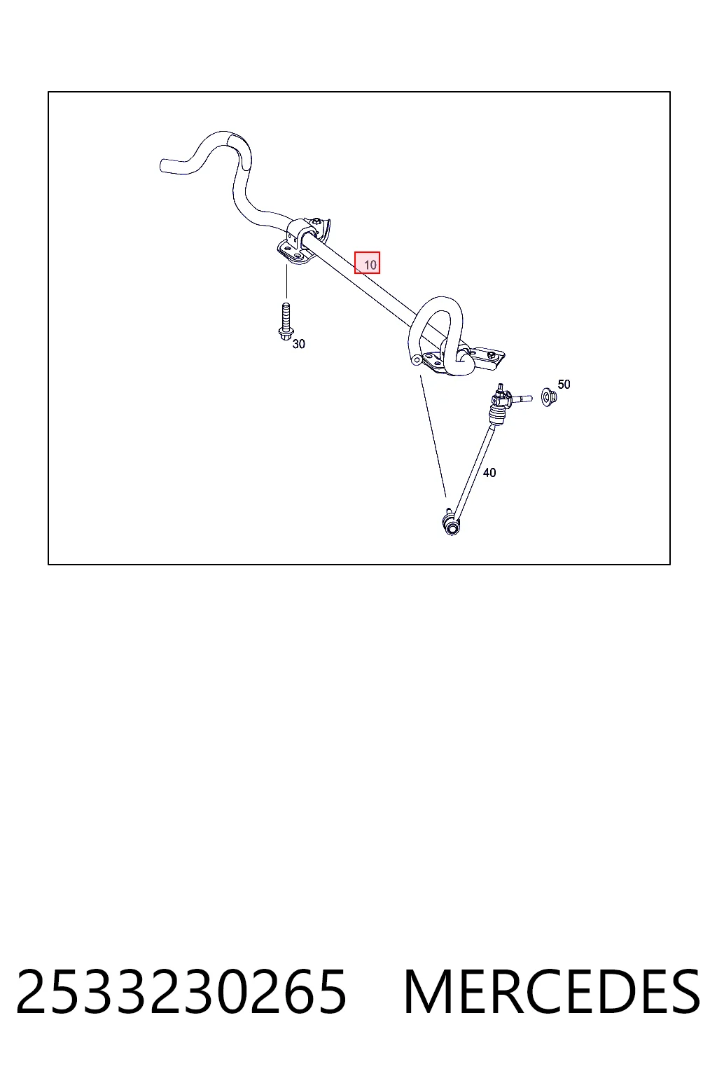 2533230265 Mercedes Stabilizator przedni