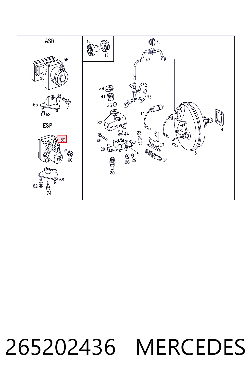 Sterownik ABS  hydrauliczny do Mercedes C  S202