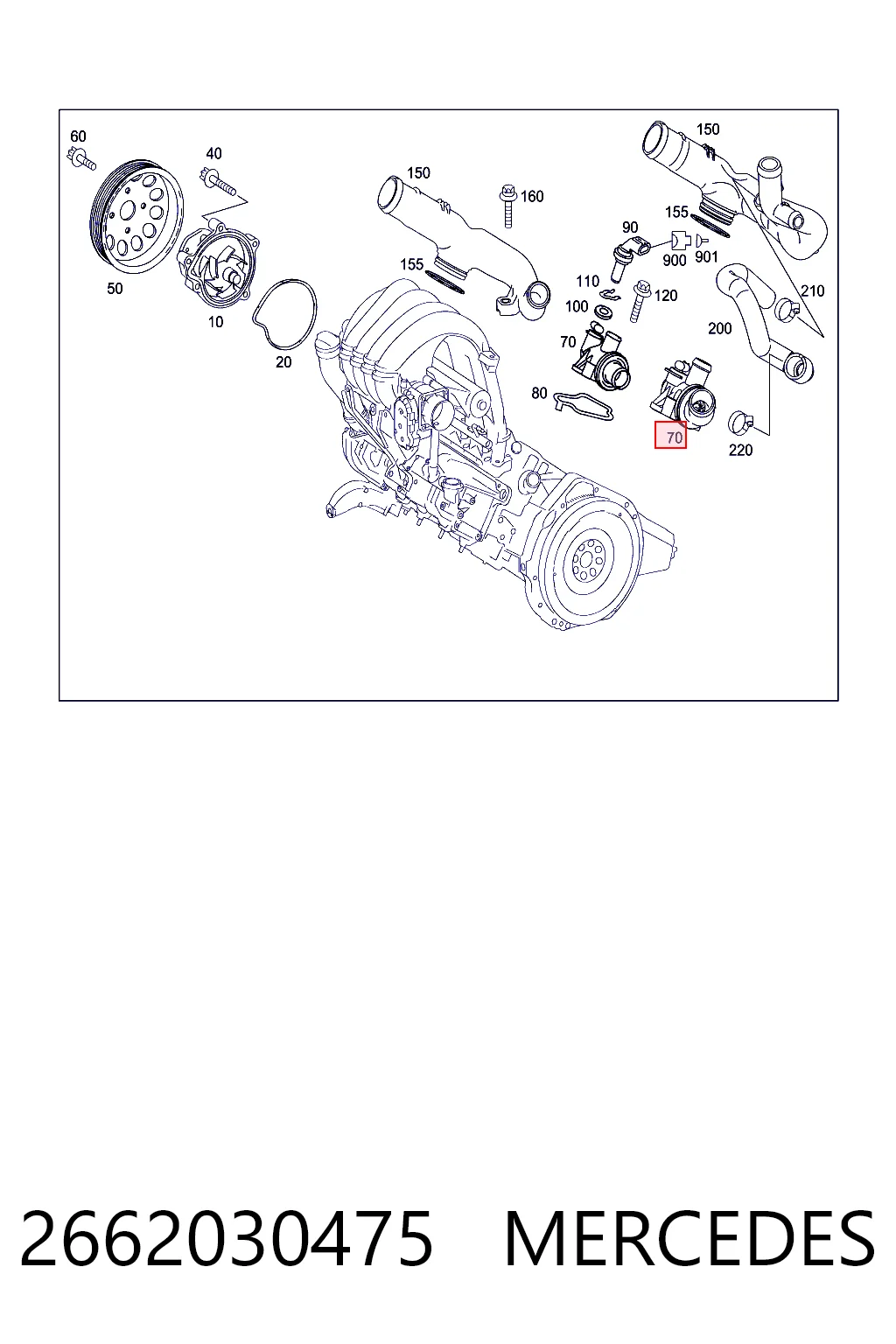 2662030475 Mercedes Termostat