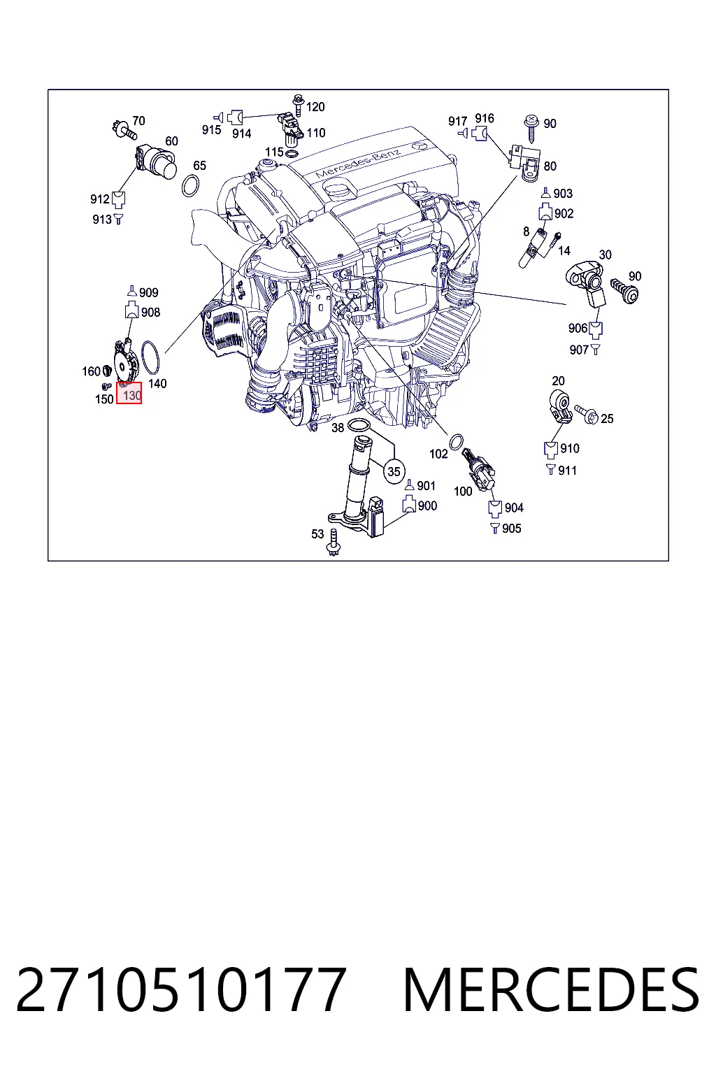 2710510177 Mercedes Zawór elektromagnetyczny faz rozrządu