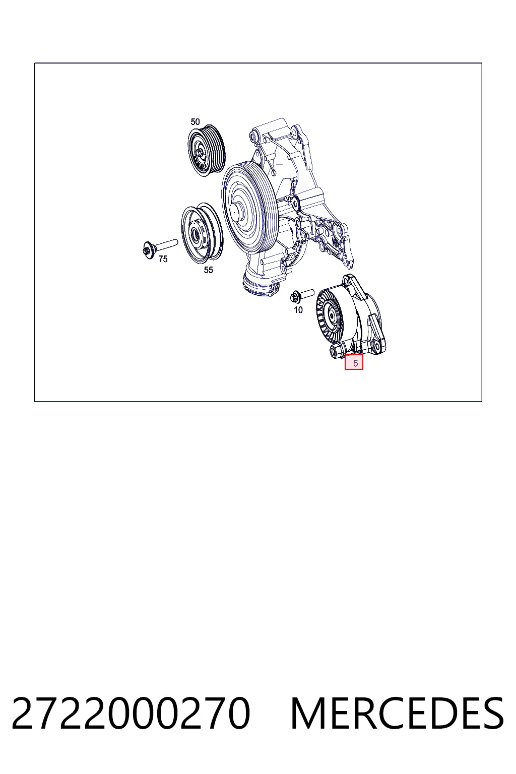 2722000270 Mercedes Napinacz paska napędowego