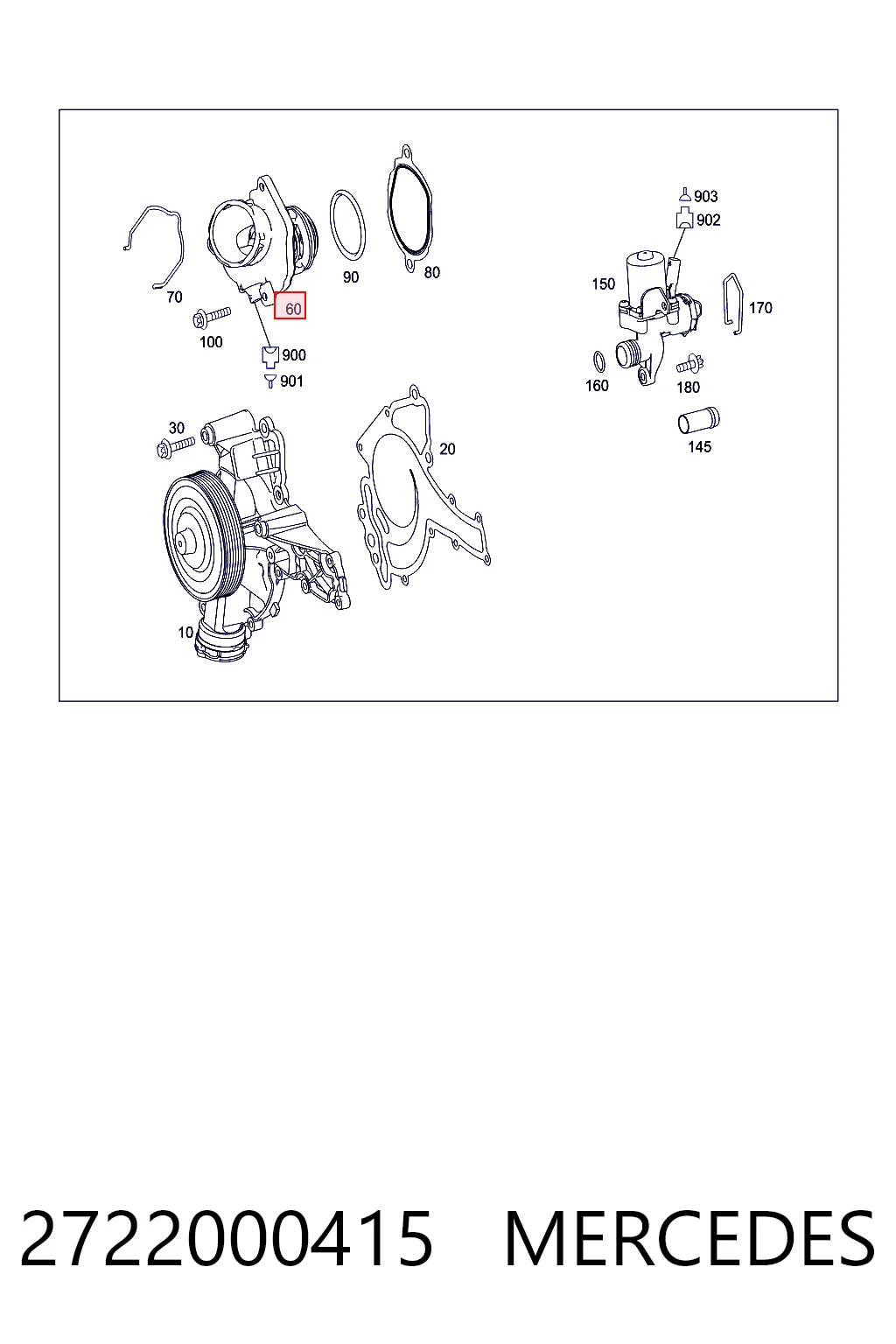 2722000415 Mercedes Termostat