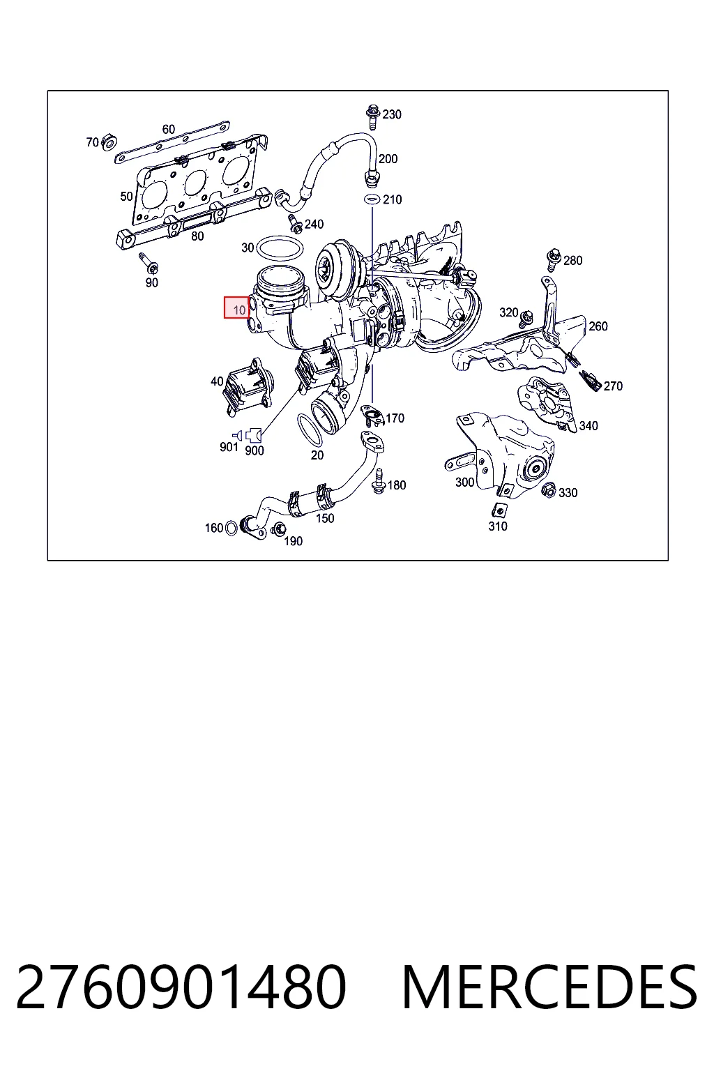 2760901480 Mercedes Turbina