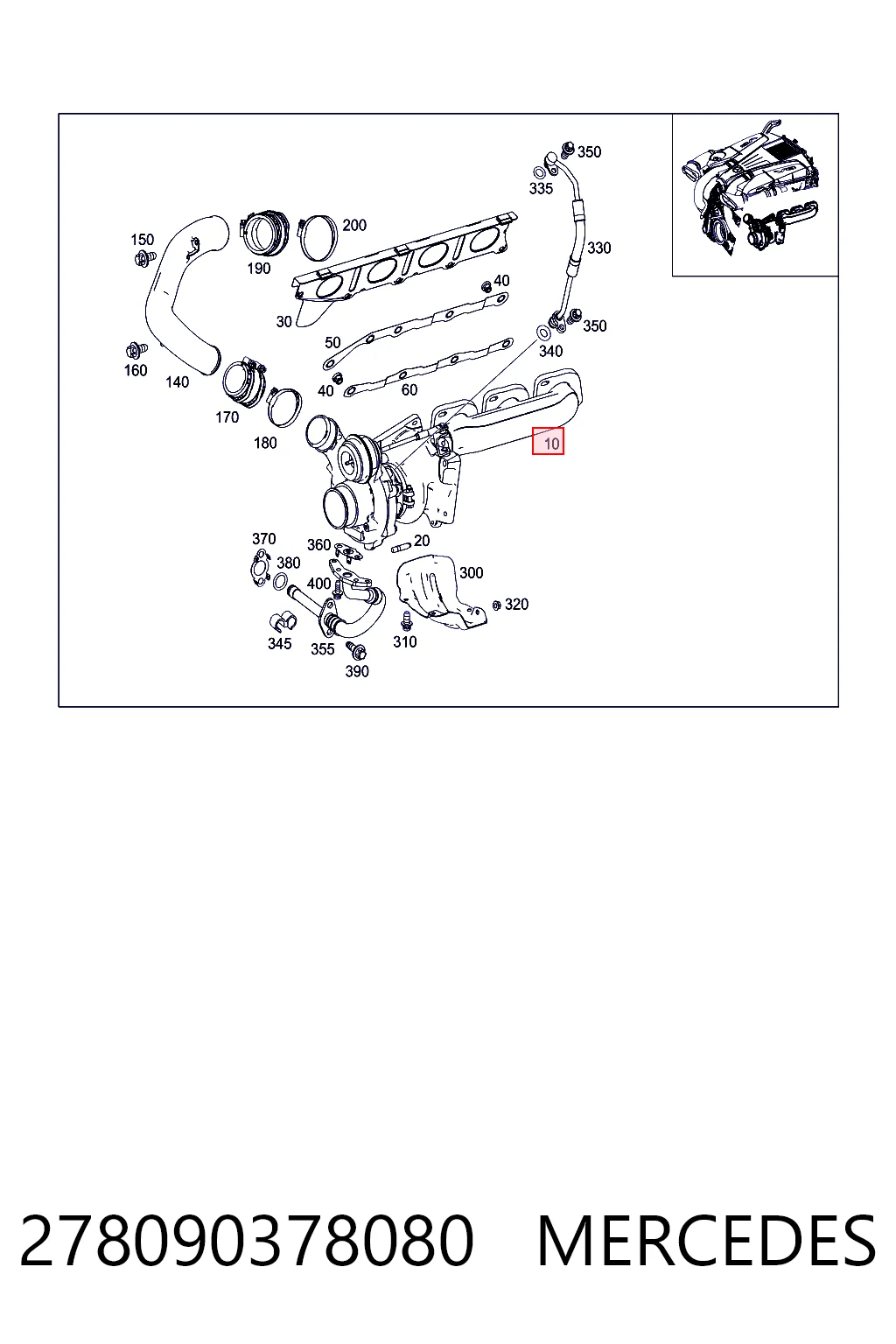 Turbina Mercedes S coupe (C216) (2006 - 2013) cena, od 471,17 USD