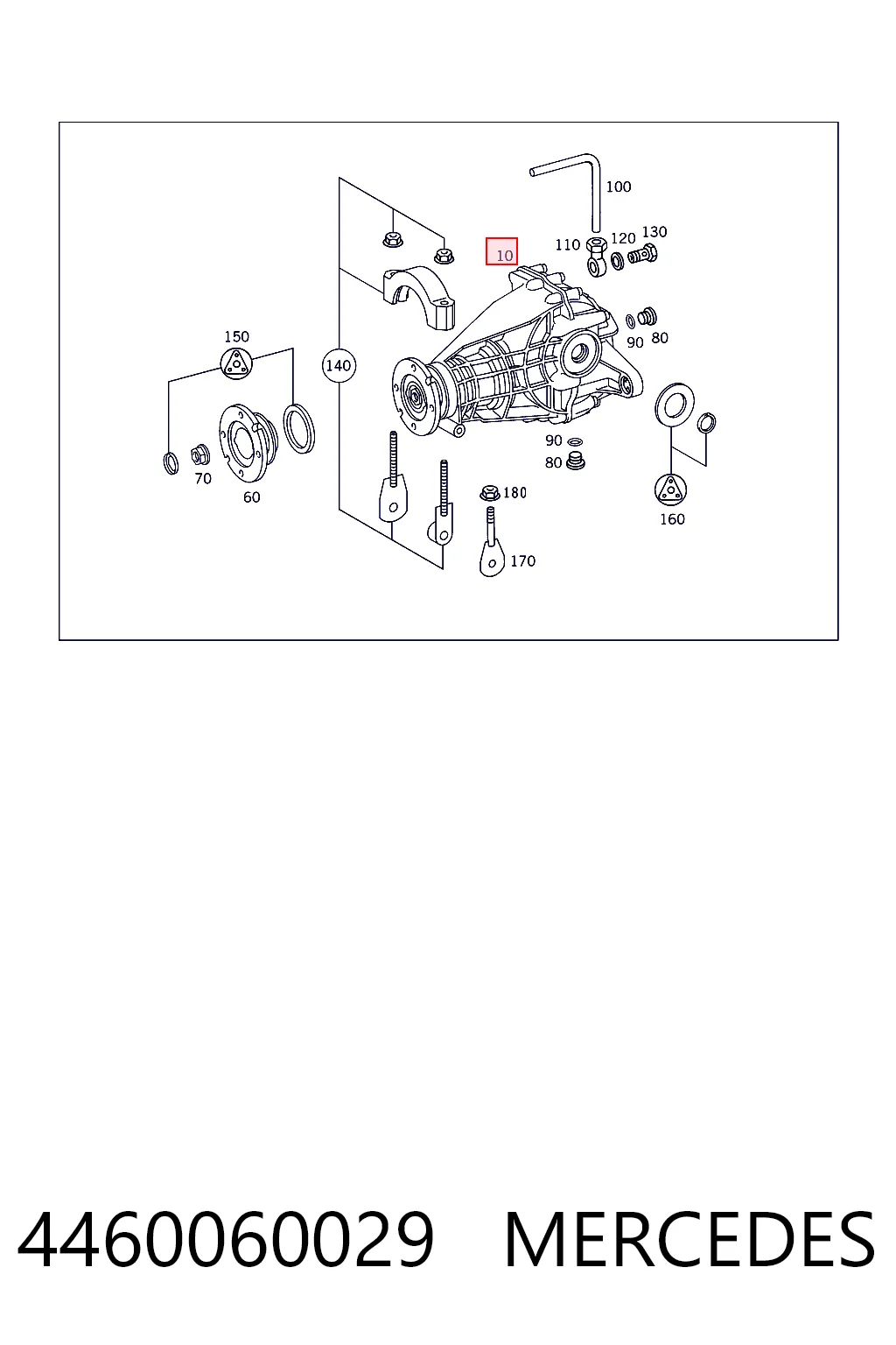 Reduktor mostu tylnego do Mercedes ML/GLE  W163