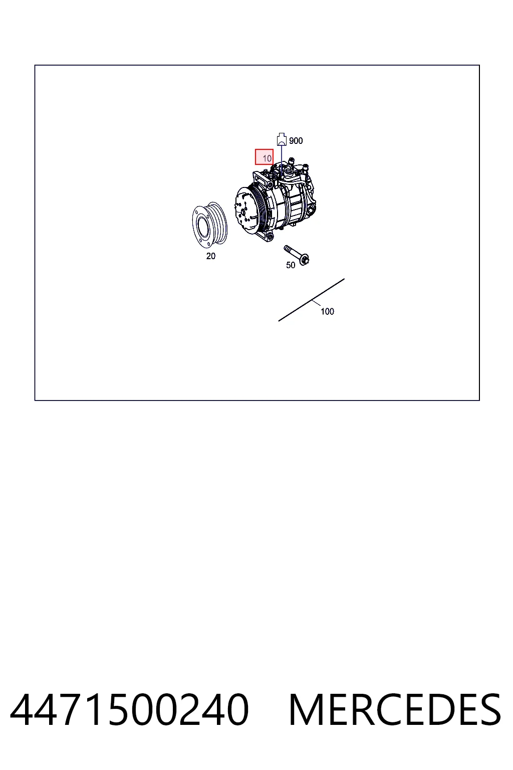 4471500240 Mercedes Sprężarka klimatyzacji