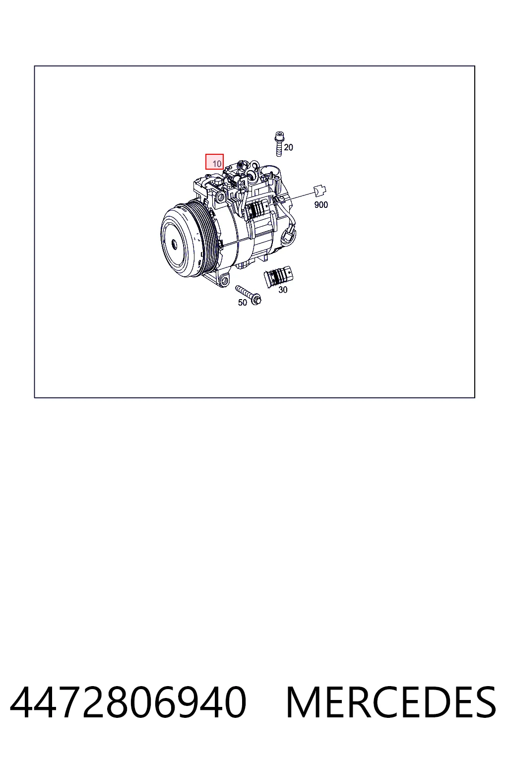 4472806940 Mercedes Sprężarka klimatyzacji