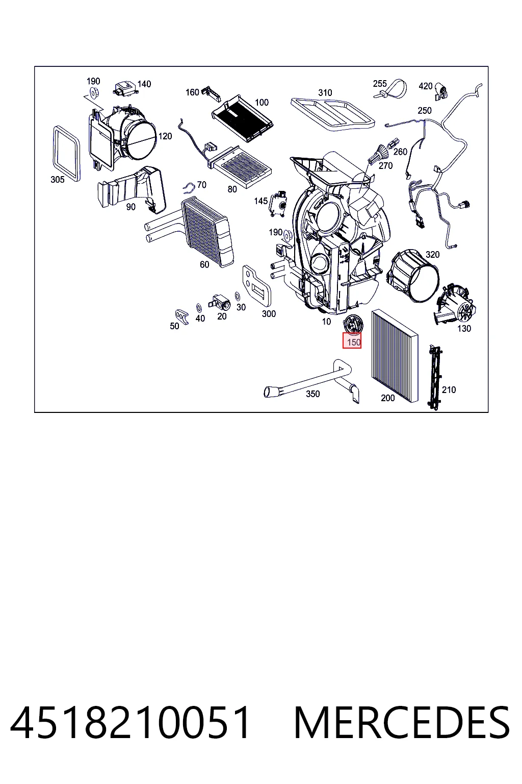 Do koszyka Rezystor wentylatora nagrzewnicy (ogrzewacza kabiny) Smart FORTWO  451