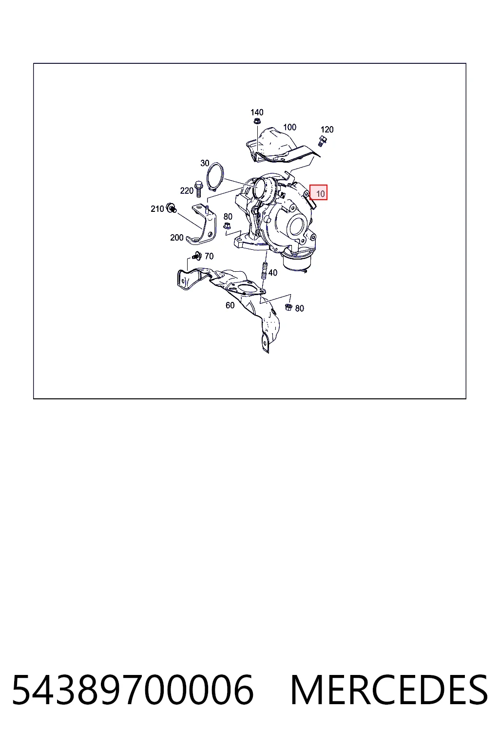 54389700006 Mercedes Turbina