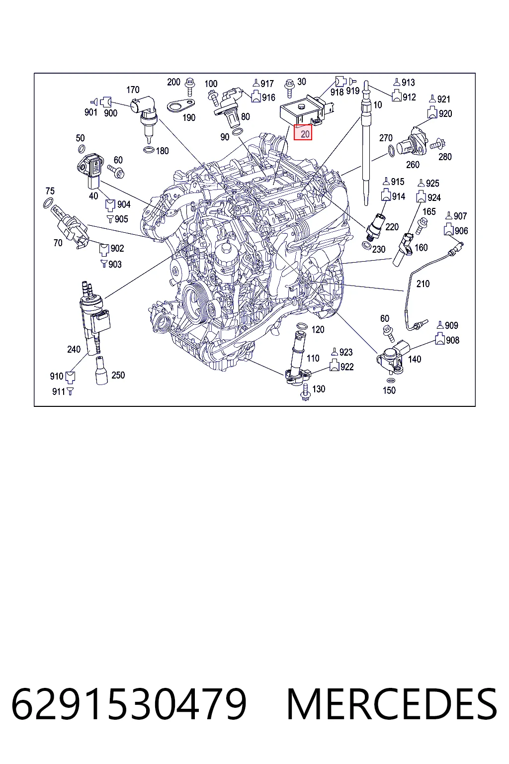 6291530479 Mercedes Przekaźnik świec żarowych