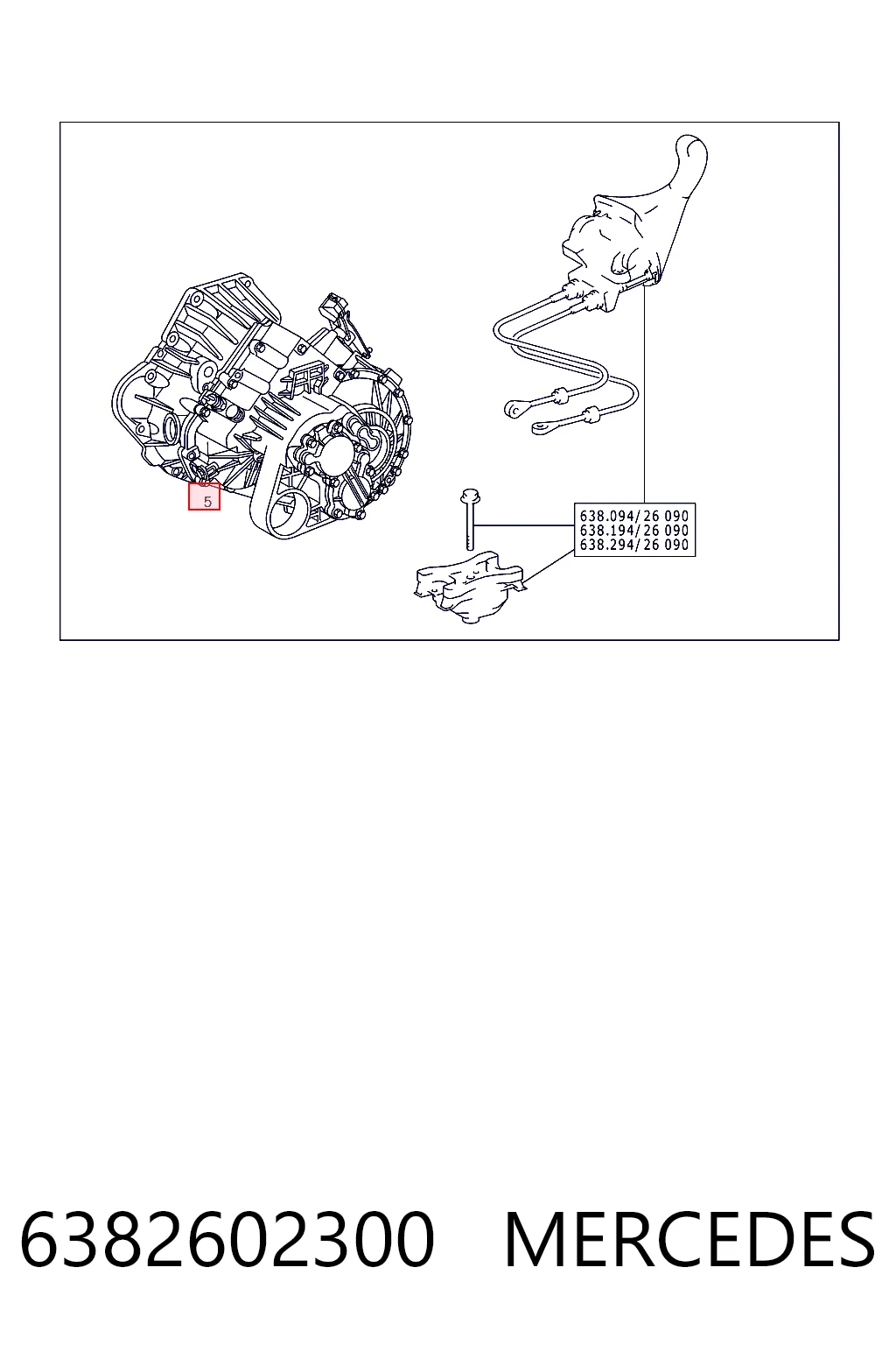 Mechaniczna skrzynia biegów w komplecie do Mercedes Vito I 638