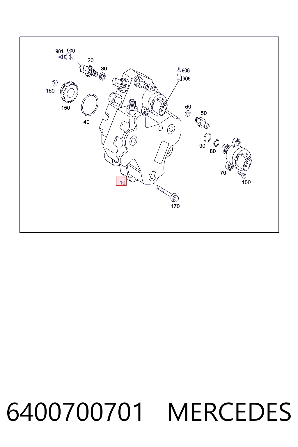 Pompa wtryskowa wysokiego ciśnienia Mercedes B minivan (W245) (2005 - 2011) cena, od 111,19 USD