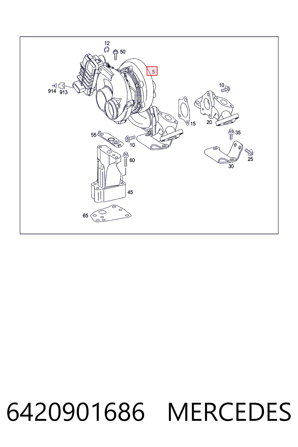 6420901686 Mercedes Turbina