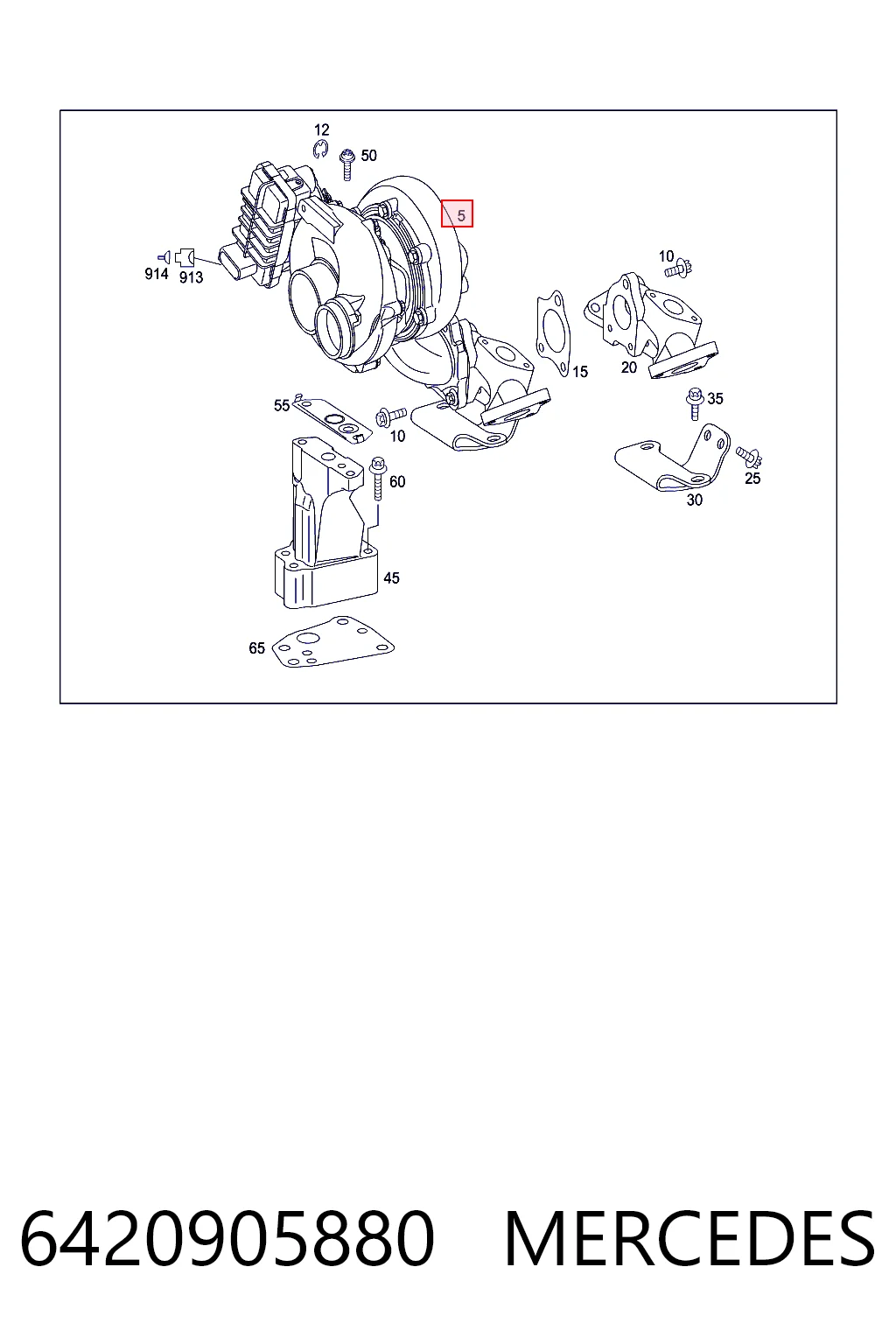 6420905880 Mercedes Turbina