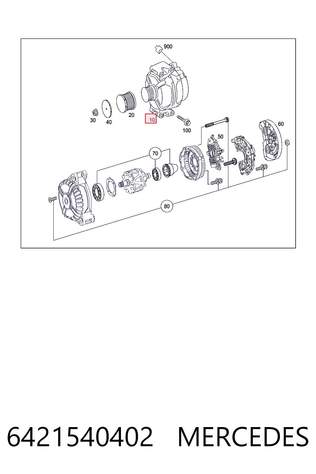 6421540402 Mercedes Alternator