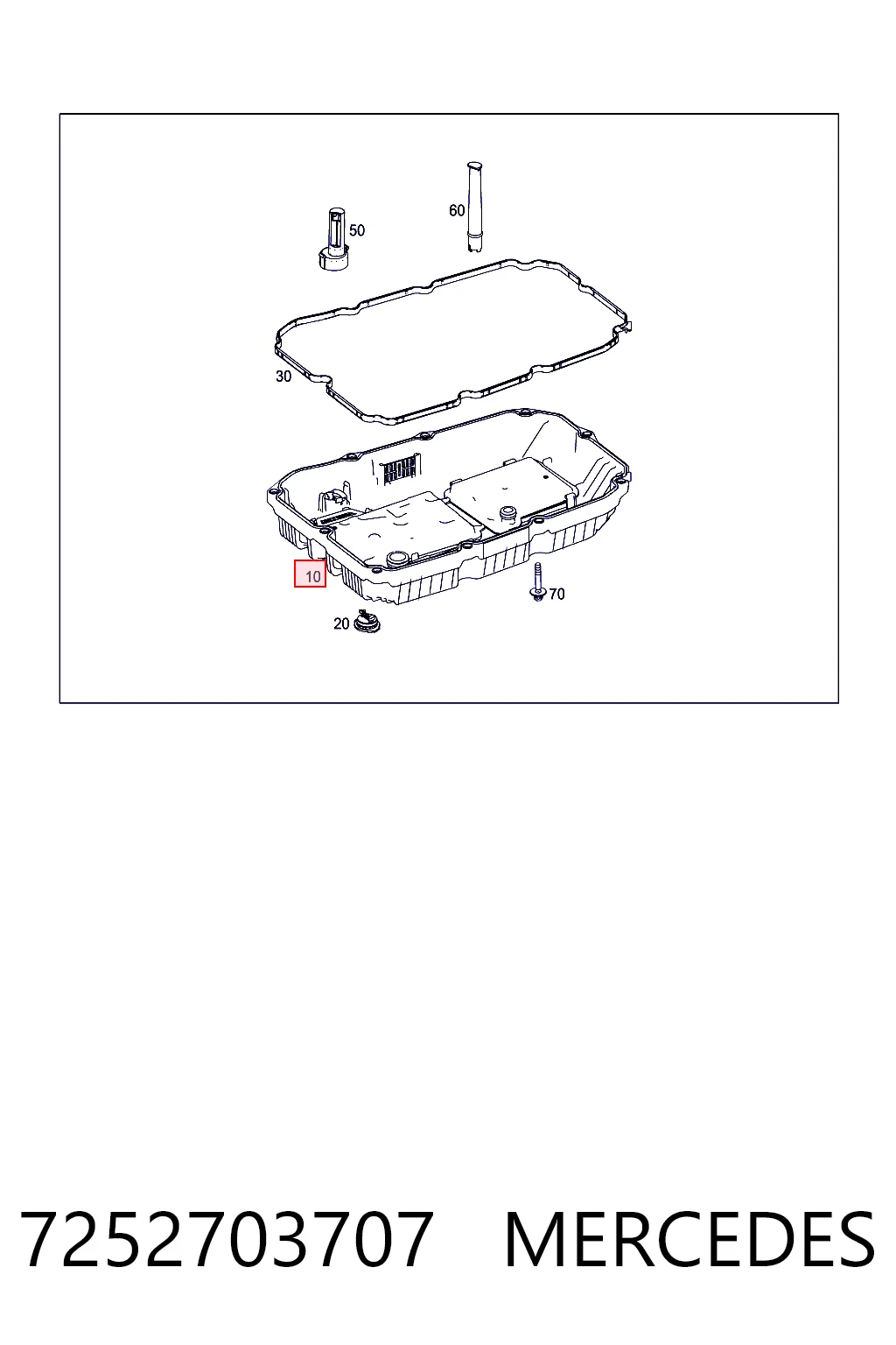 7252703707 Mercedes Miska automatycznej skrzyni biegów