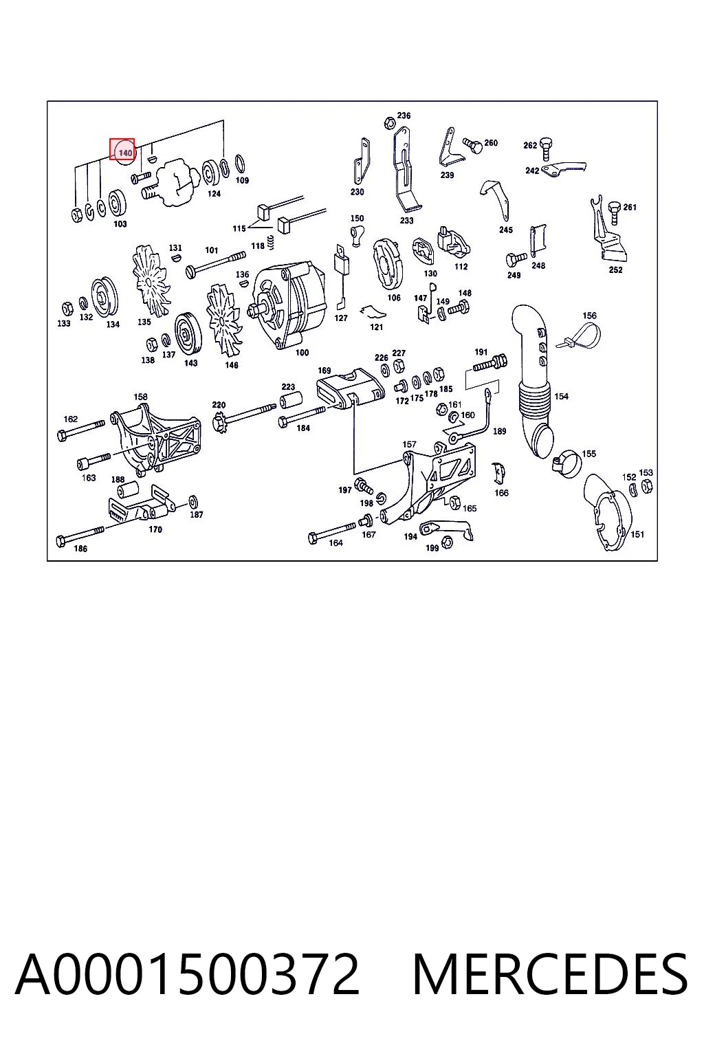 A0001500372 Mercedes