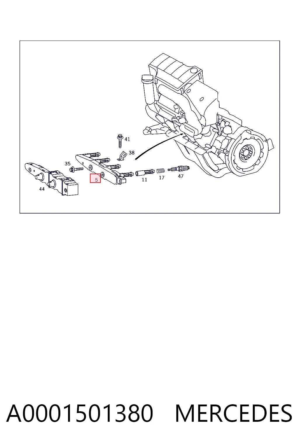 A0001501380 Mercedes Cewka zapłonowa