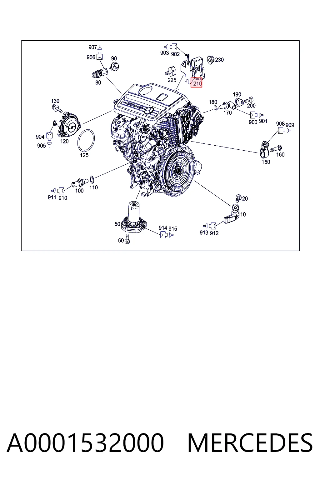 A0001532000 Mercedes Zawór elektromagnetyczny regulacji klapy EGR