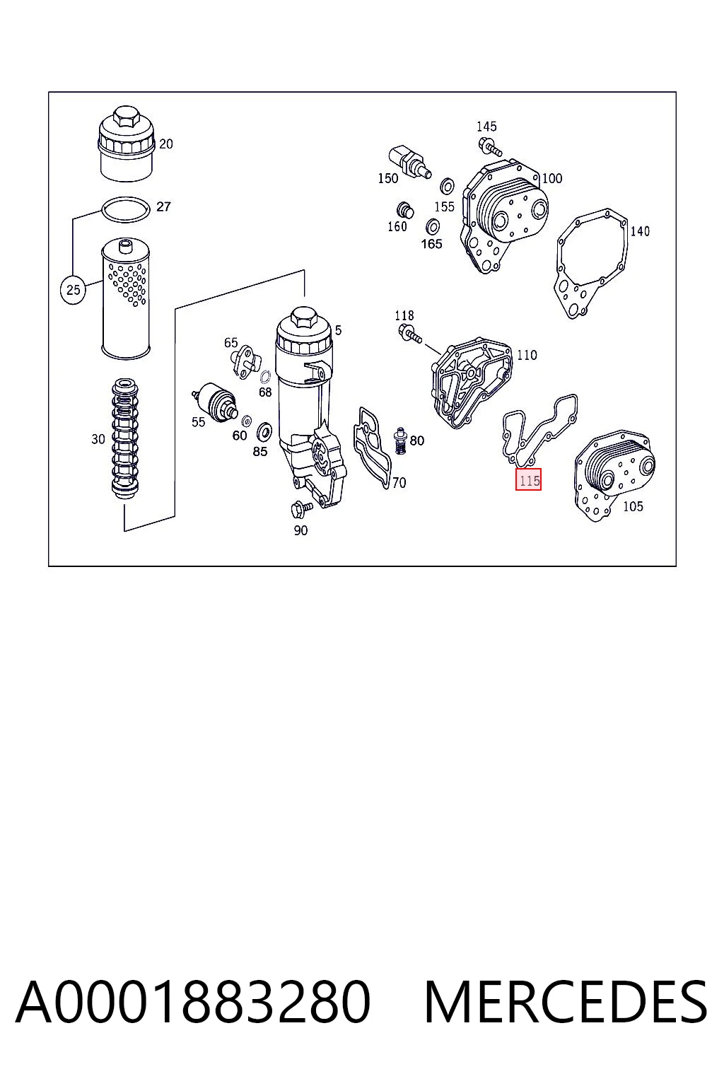A0001883280 Mercedes