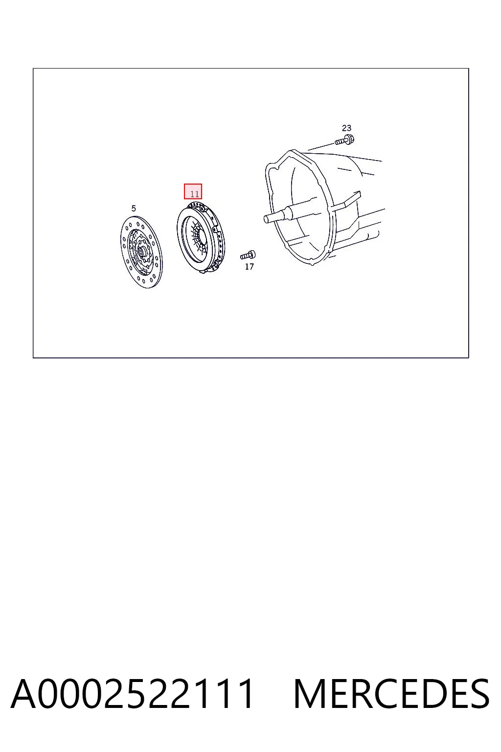 Docisk sprzęgła do Mercedes ML/GLE  W163