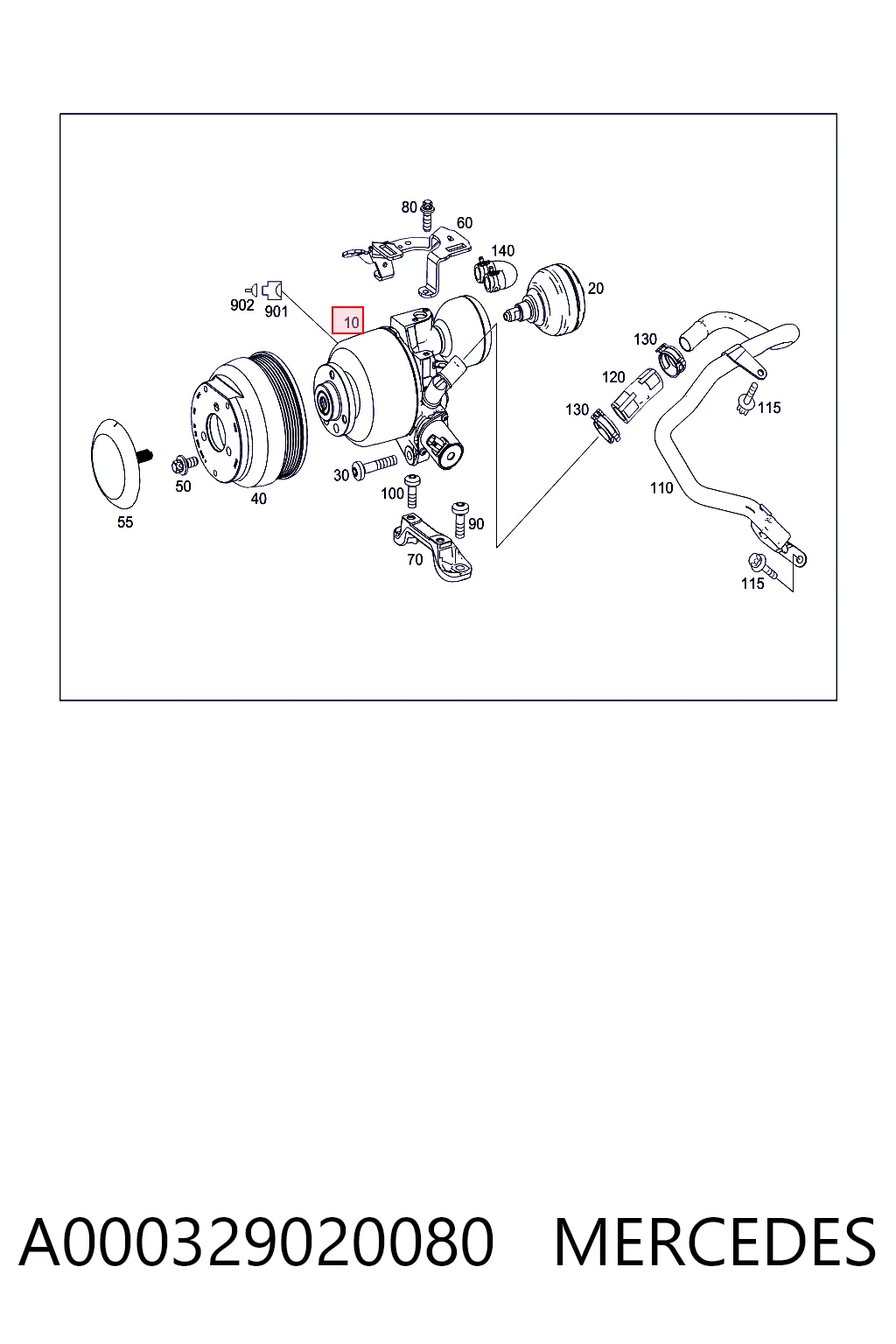 Pompa wspomagania hydraulicznego kierownicy do Mercedes ML/GLE W166