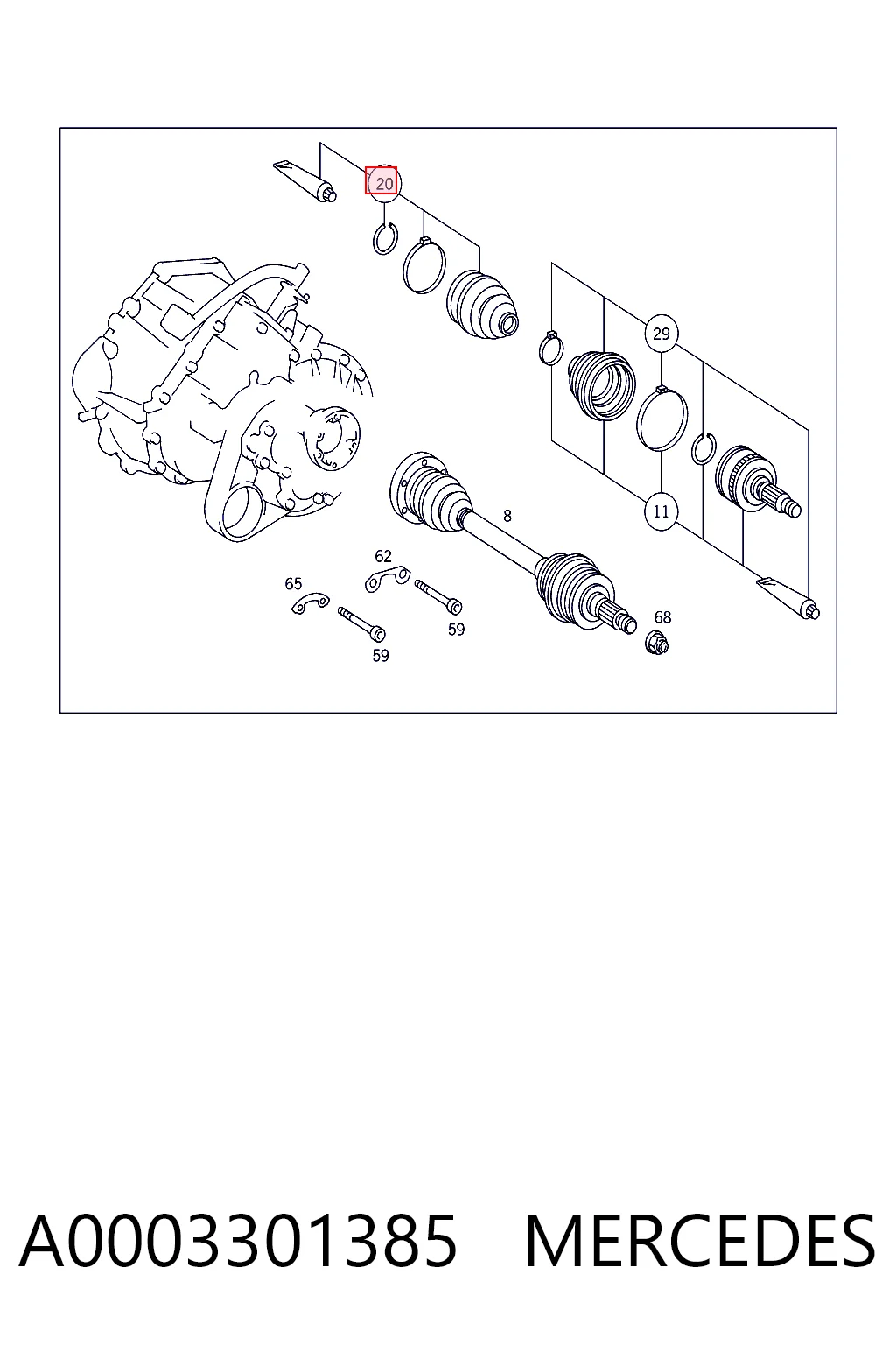 A0003301385 Mercedes