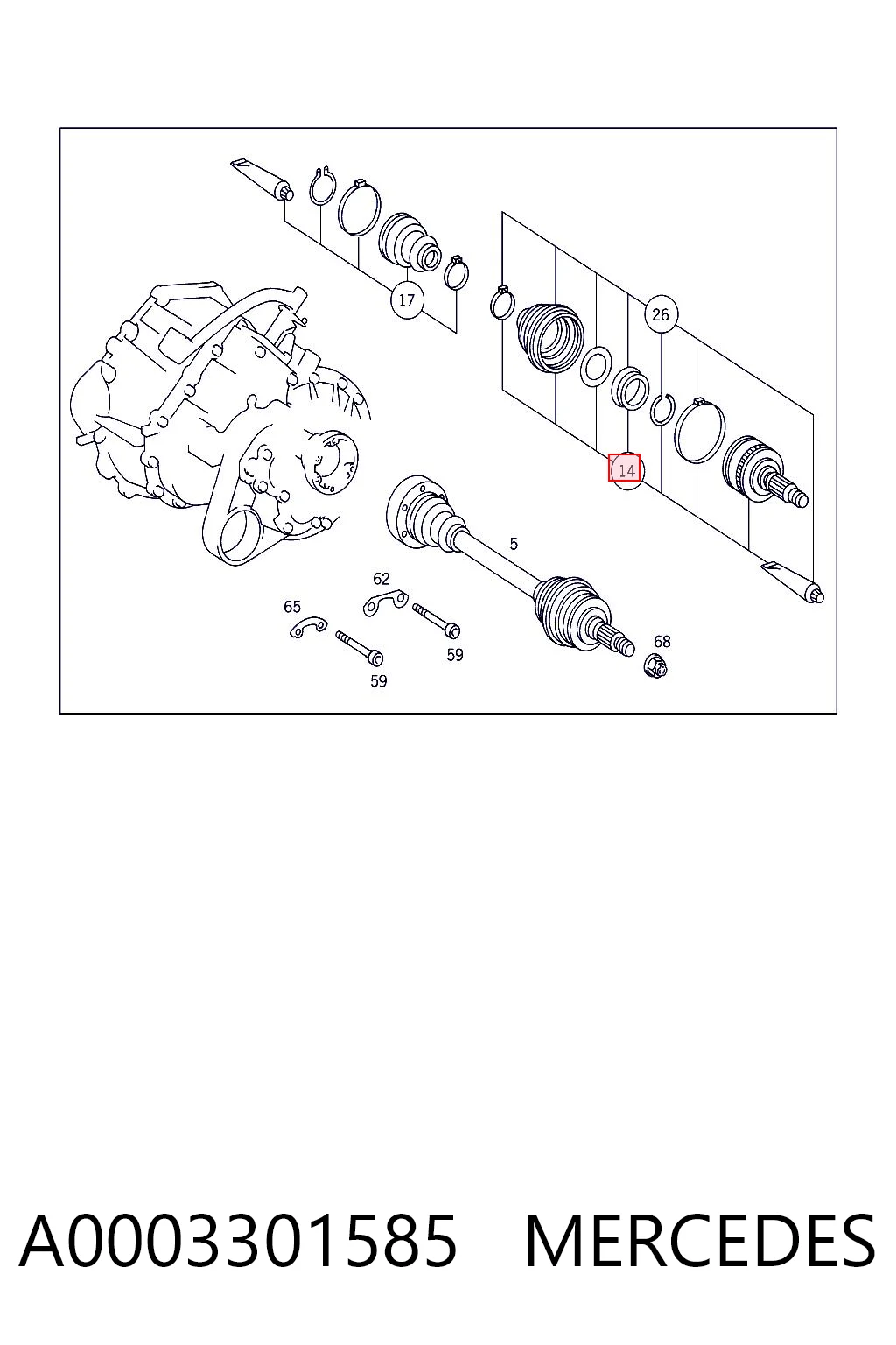 A0003301585 Mercedes