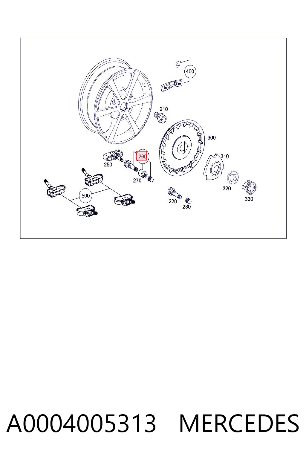 A0004005313 Mercedes