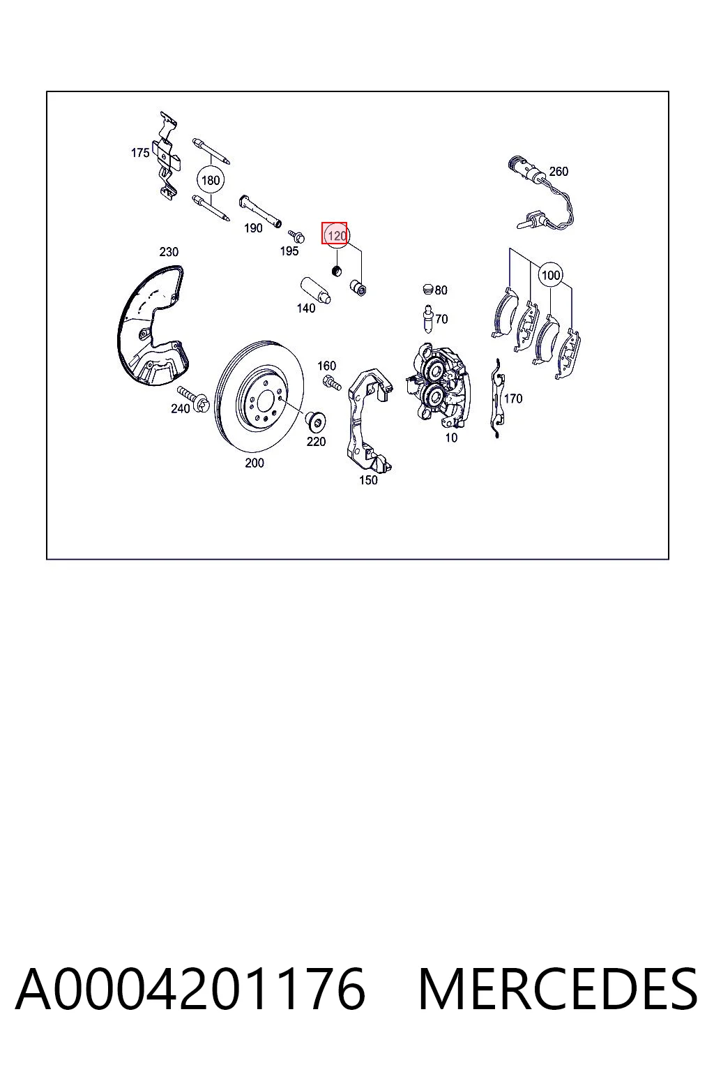 A0004201176 Mercedes