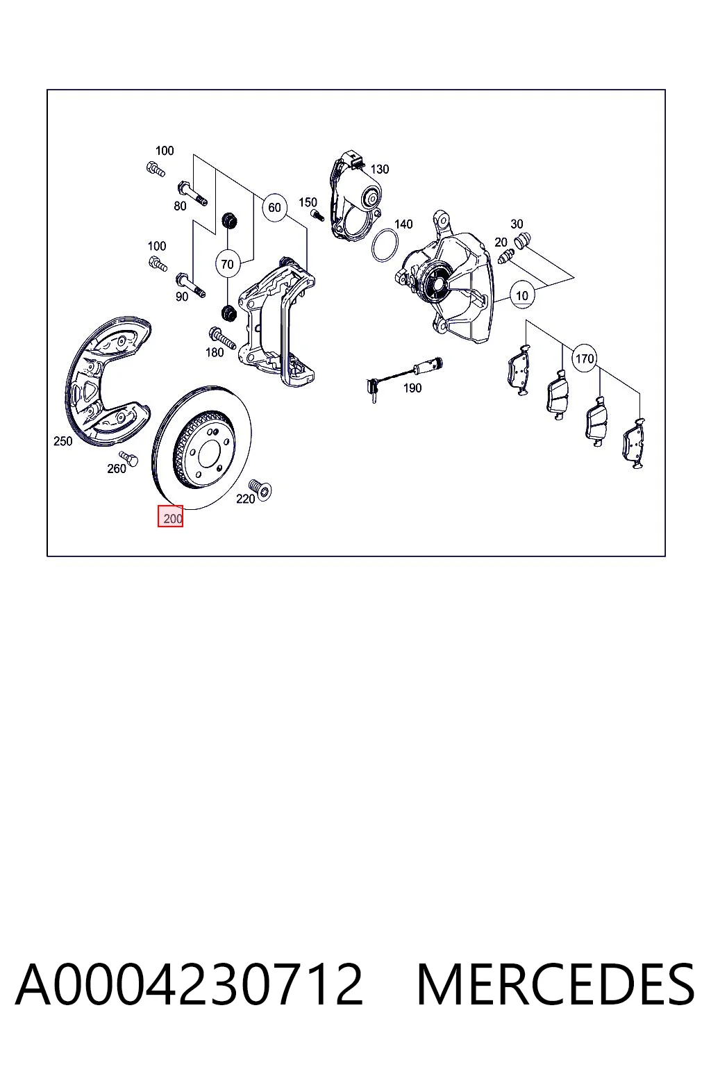 A0004230712 Mercedes
