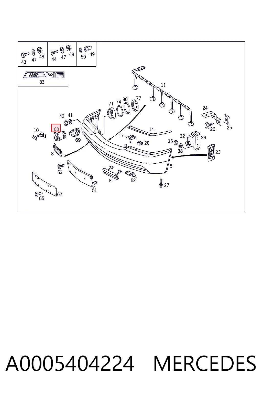 A0005404224 Mercedes
