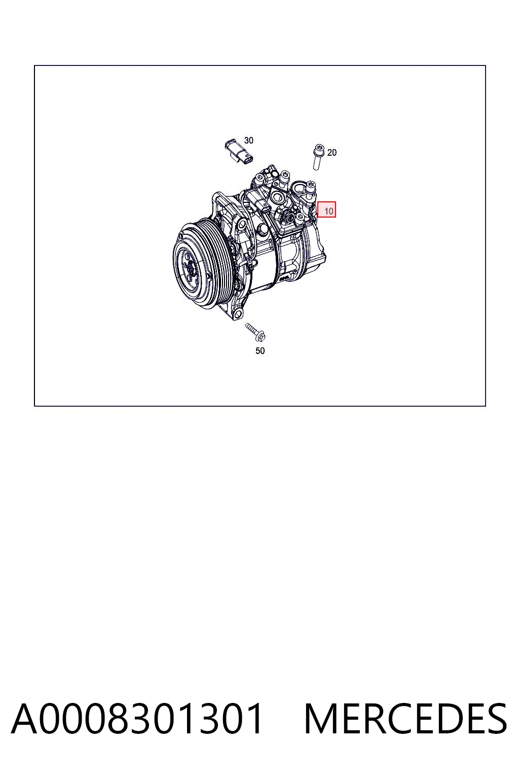 A0008301301 Mercedes Sprężarka klimatyzacji
