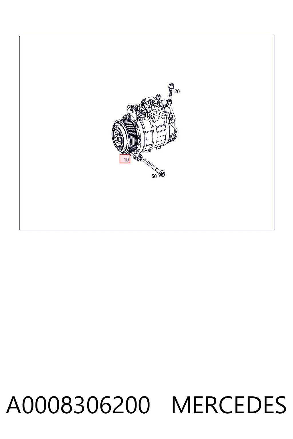 A0008306200 Mercedes Sprężarka klimatyzacji