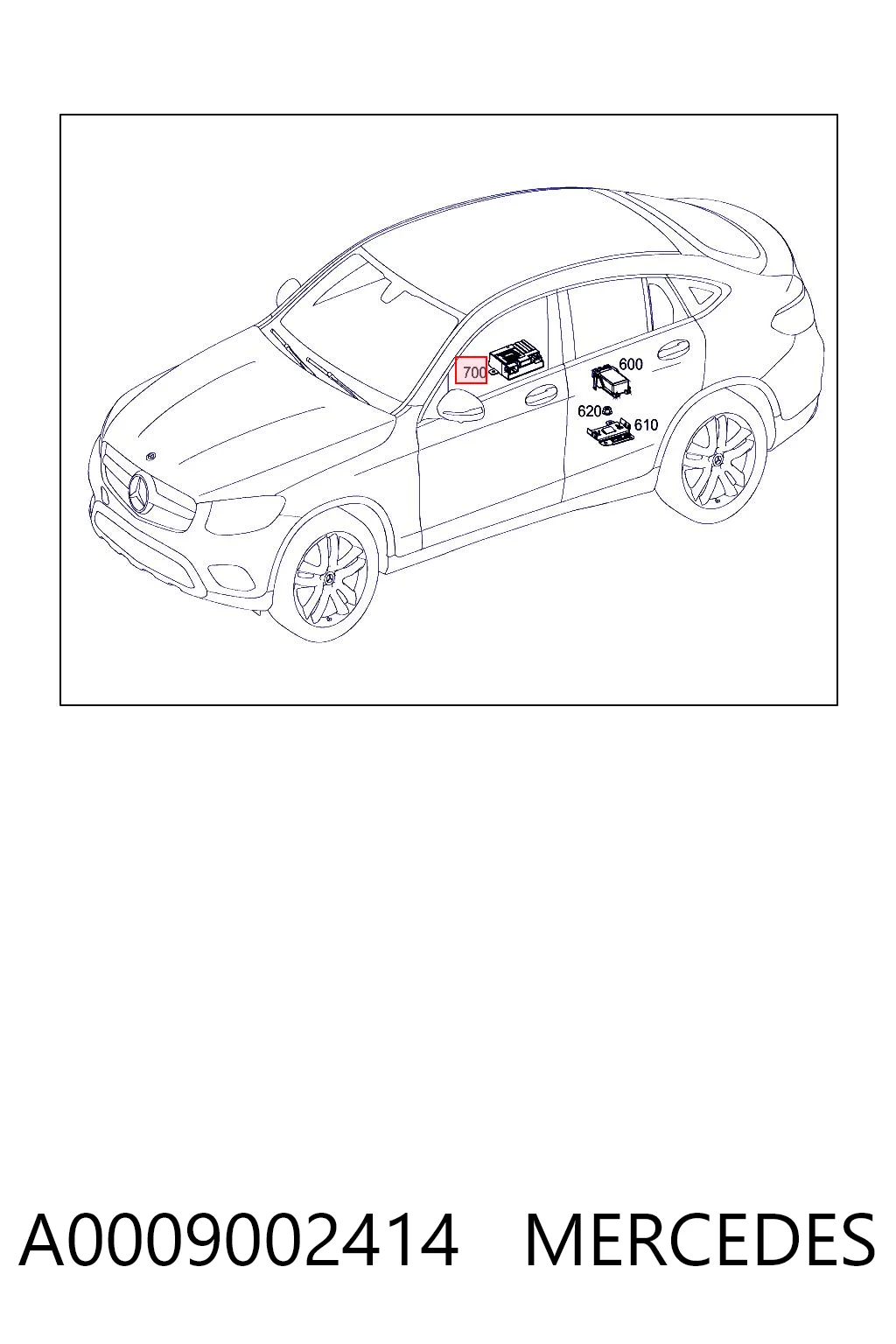 A0009002414 Mercedes Sterownik pompy paliwa