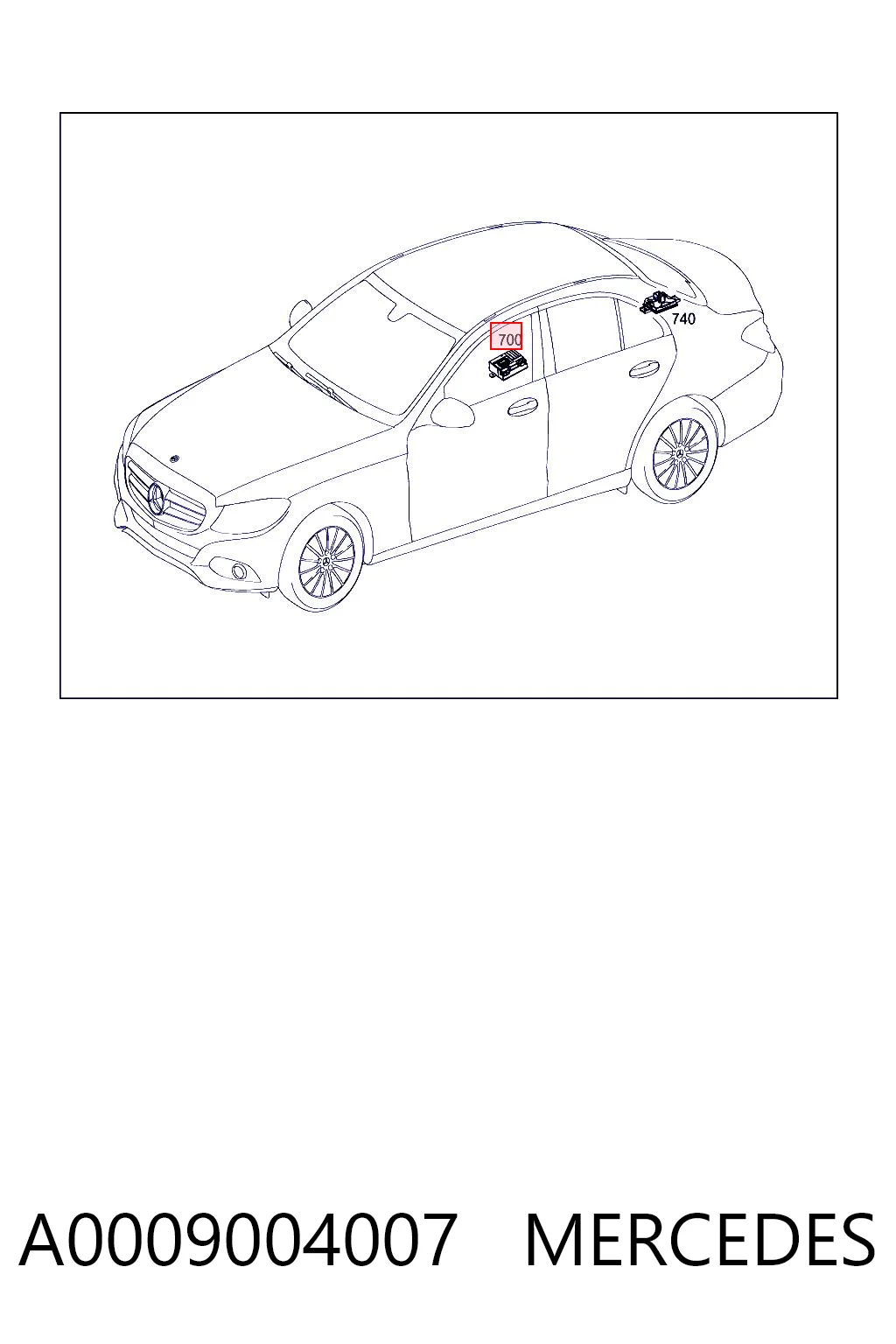 A0009004007 Mercedes 