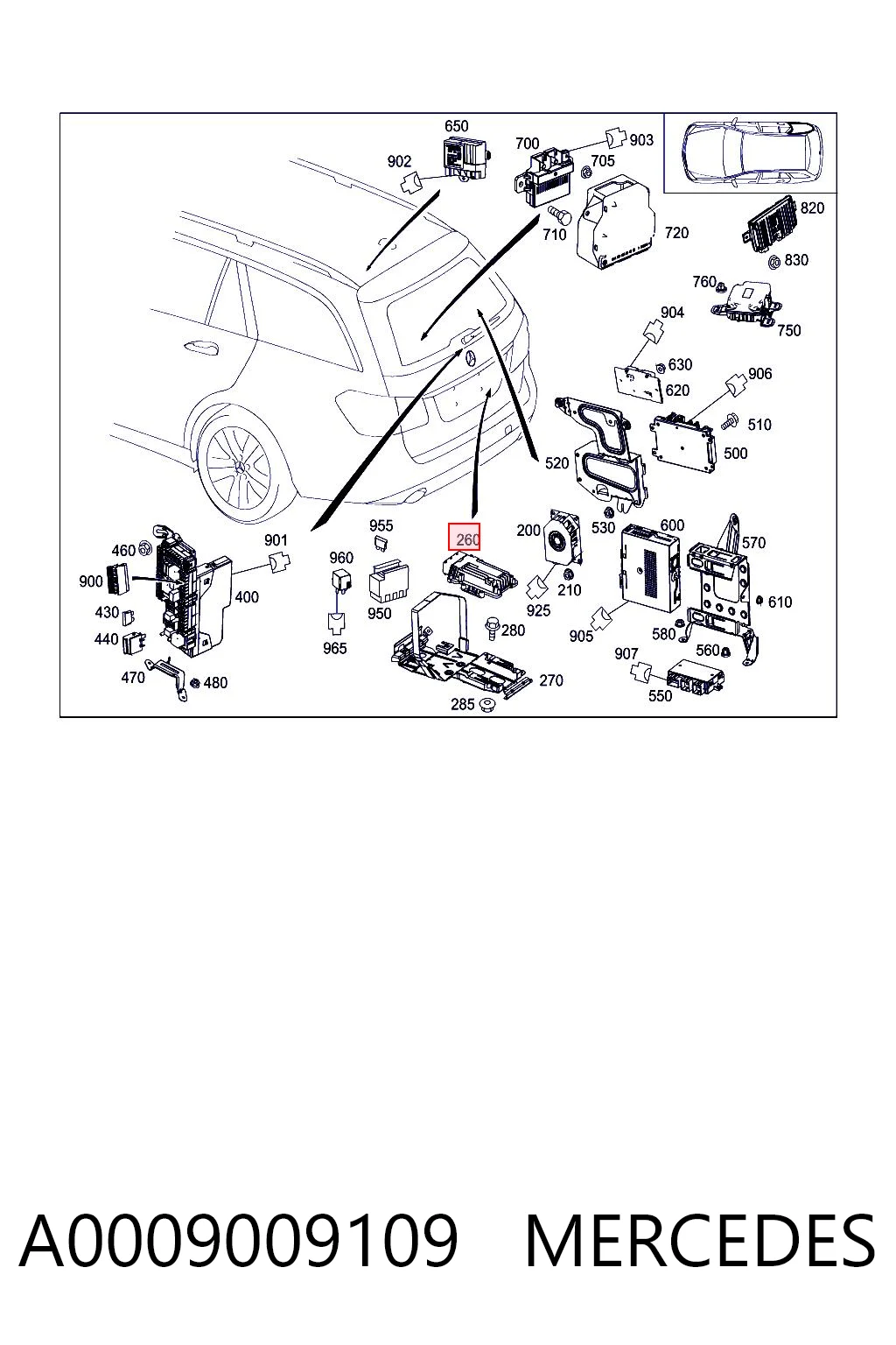 A0009009109 Mercedes