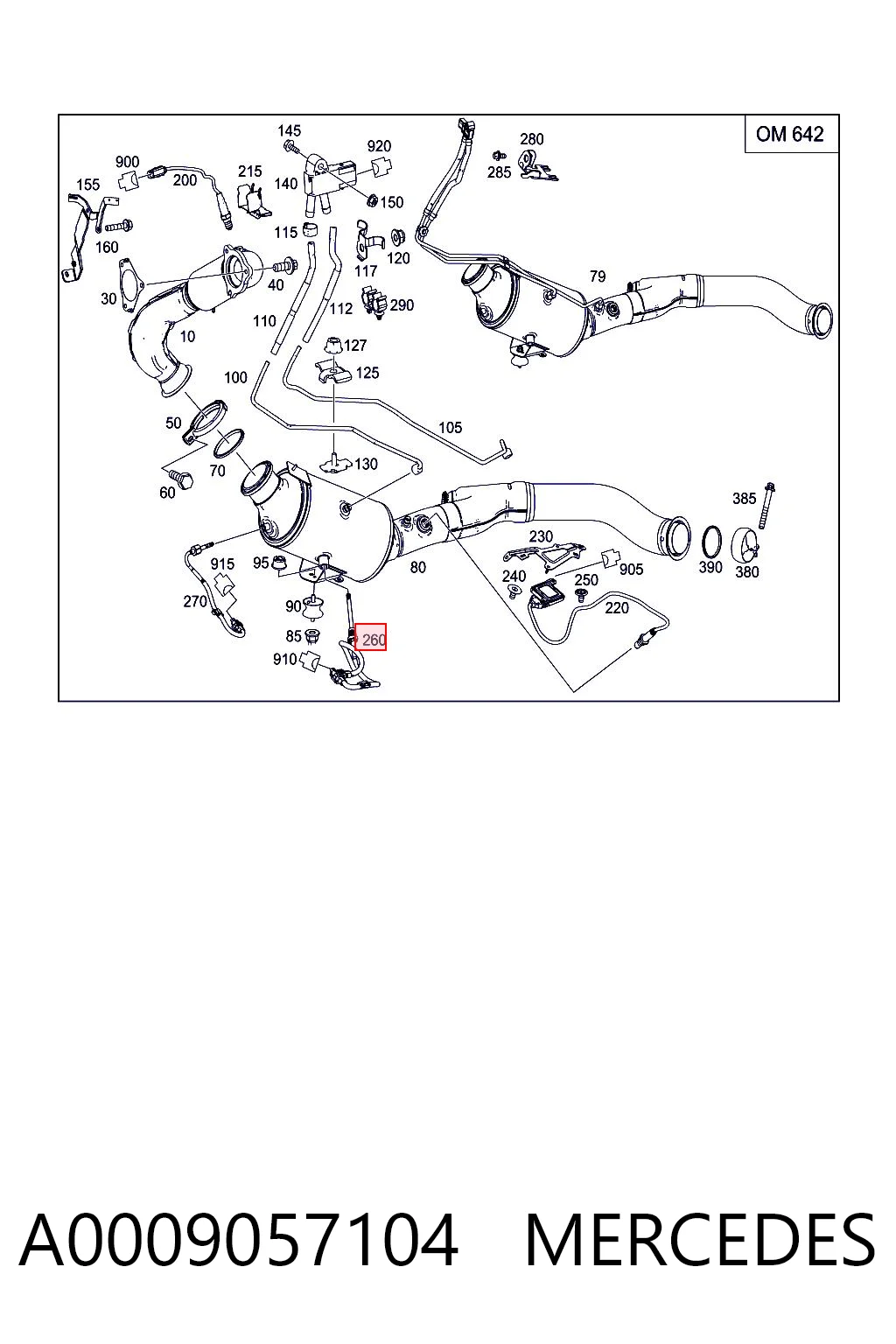 A0009057104 Mercedes