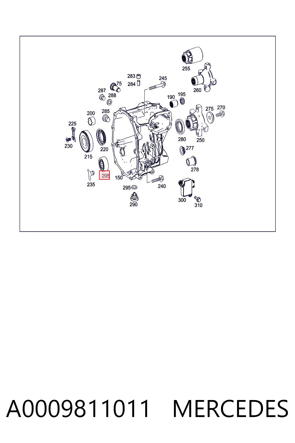 A0009811011 Mercedes