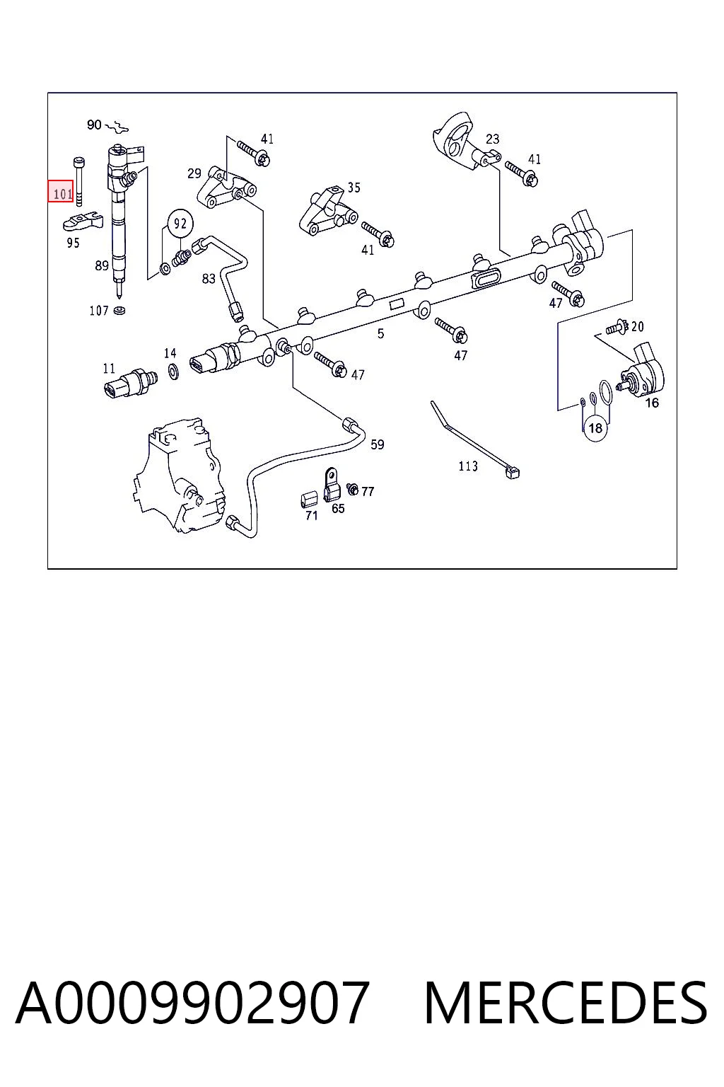 Śruba mocowania wtryskiwacza Fiat/Alfa/Lancia K05073719AA cena, od 2,43 USD