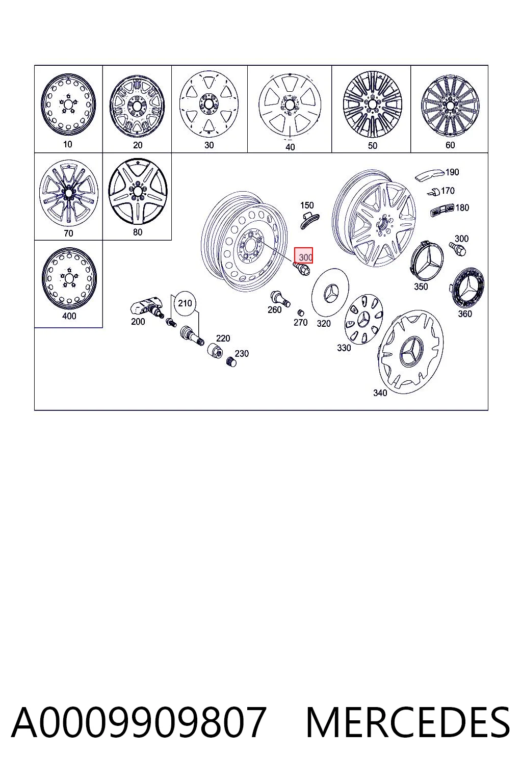 A0009909807 Mercedes