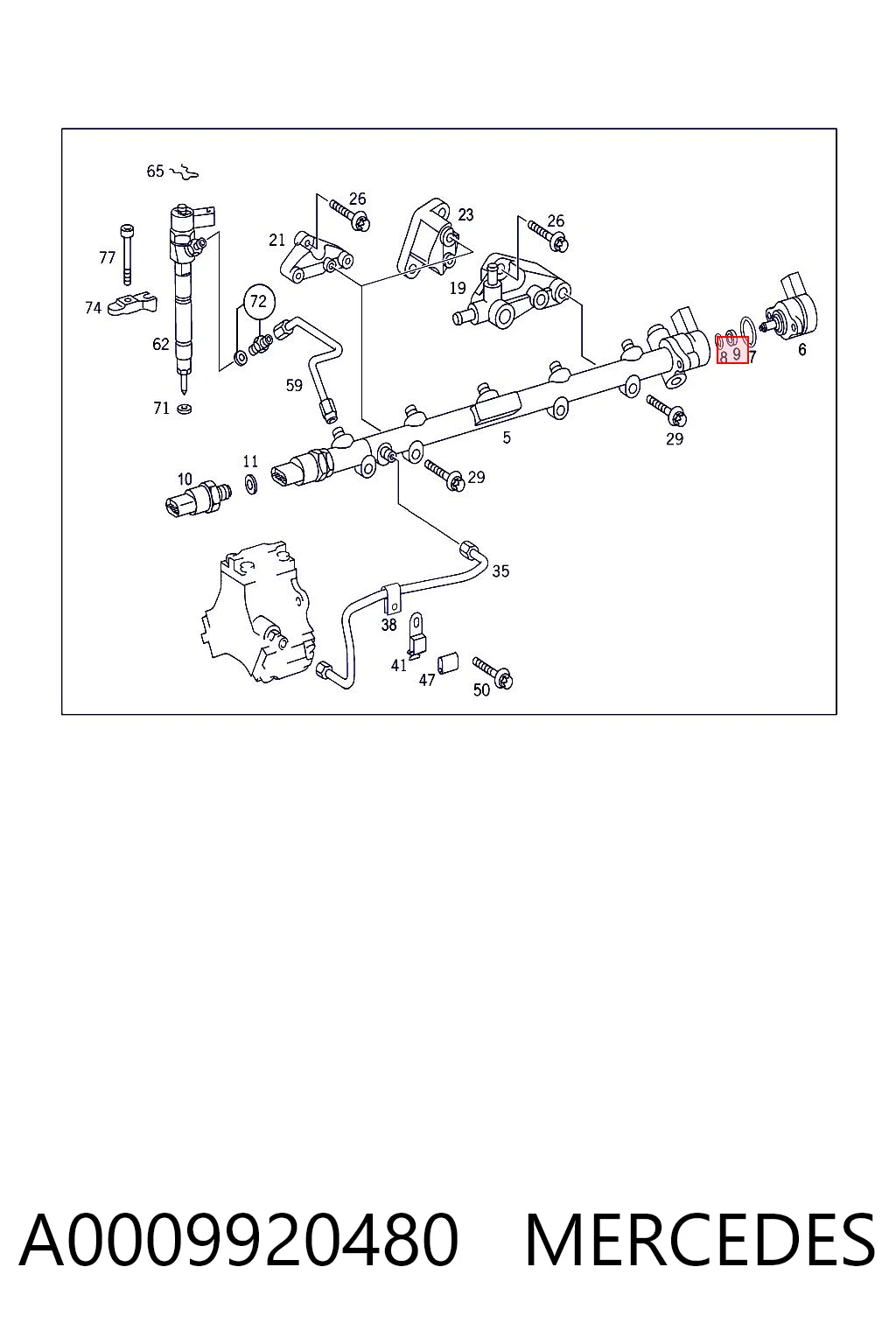 A0009920480 Mercedes