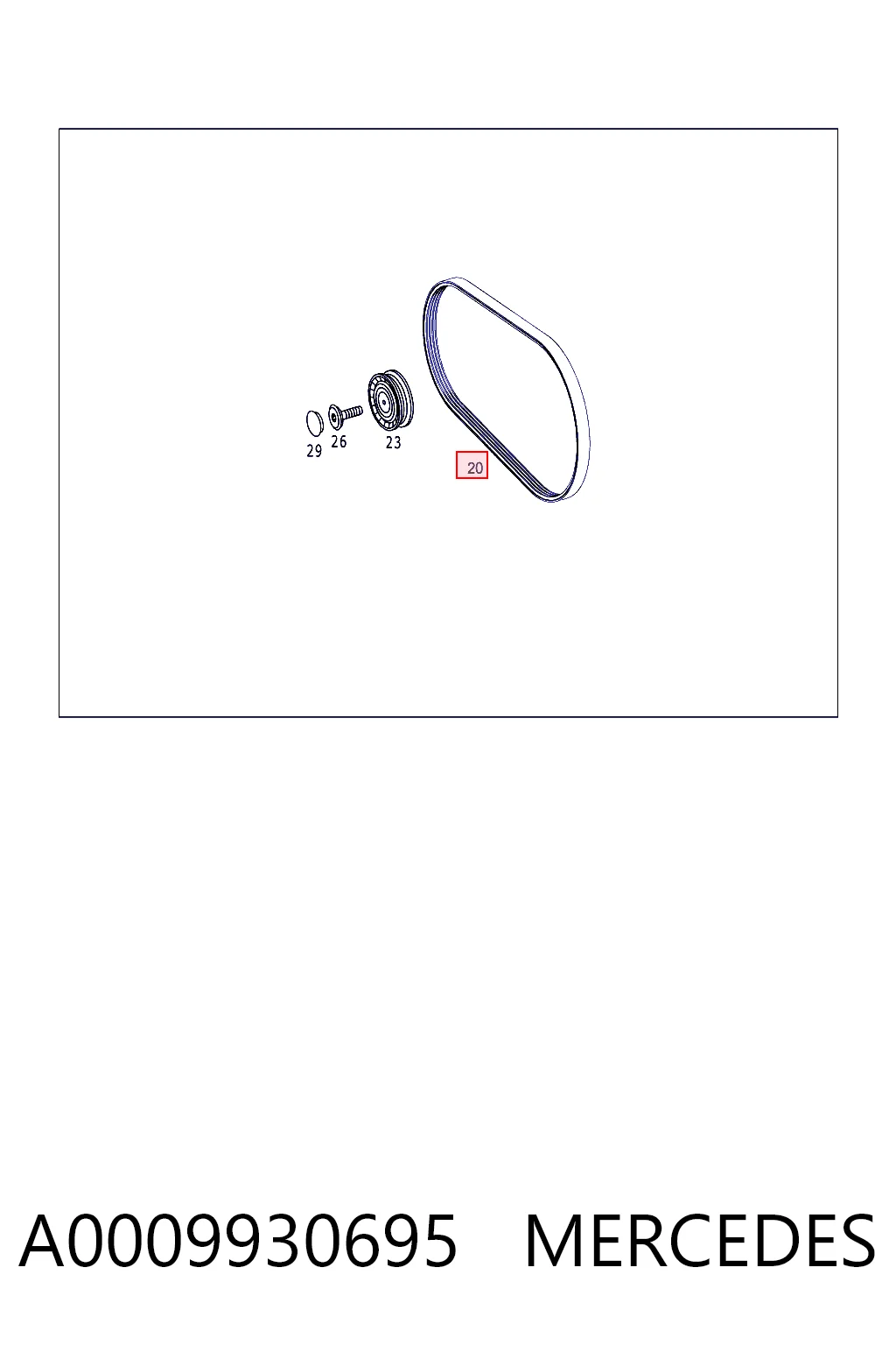 Pas napędowy mechanizmów Honda FR-V hatchback (BE) (2005 - 2026) cena, od 23,72 USD