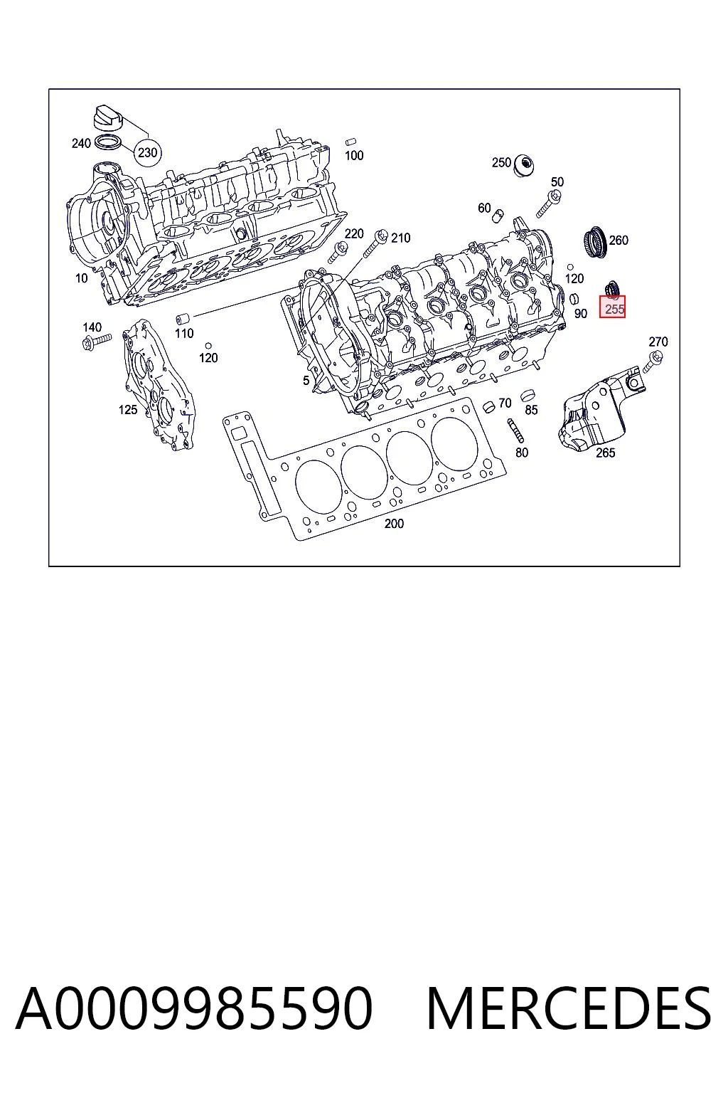 A0009985590 Mercedes